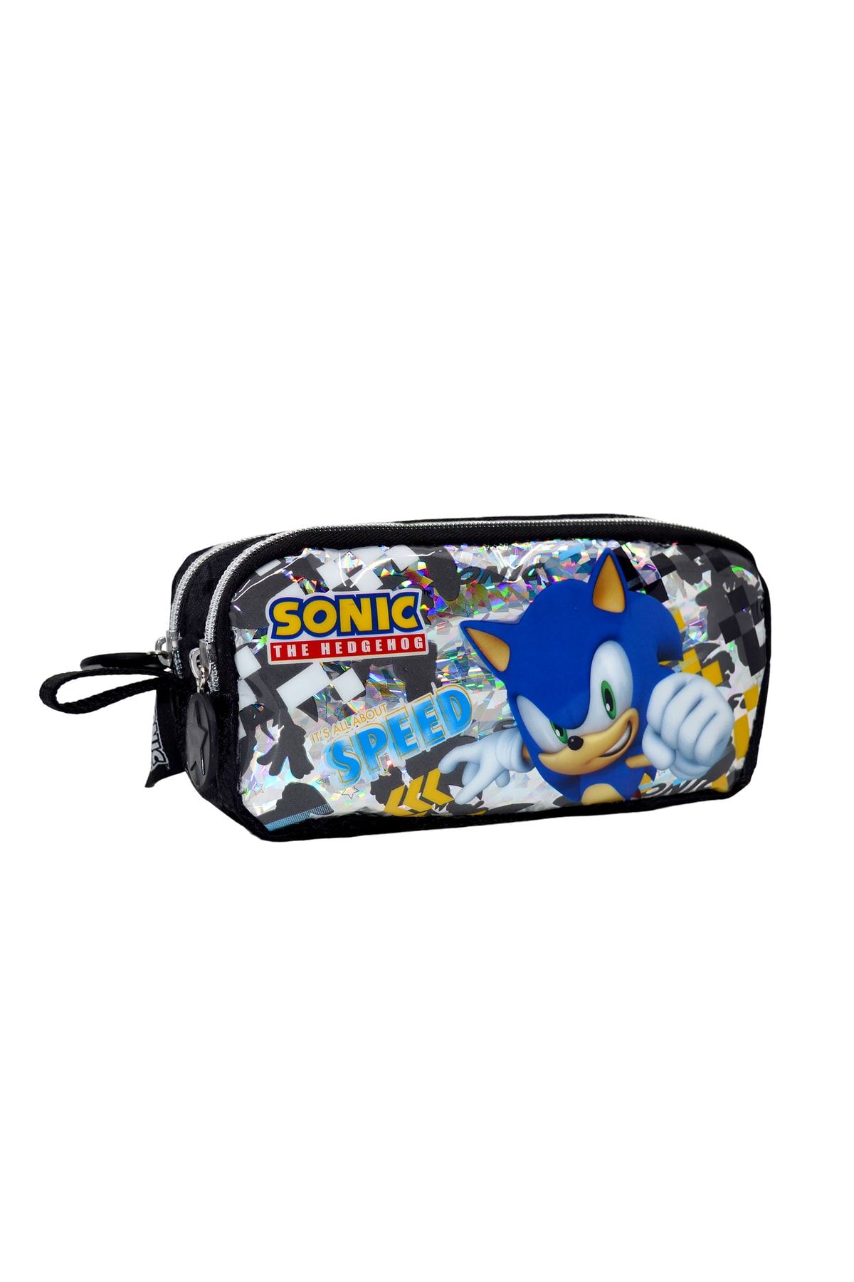 WİGGLE Sonic The Hedgehog Kalem Çantası Çift Bölmeli Kalemlik