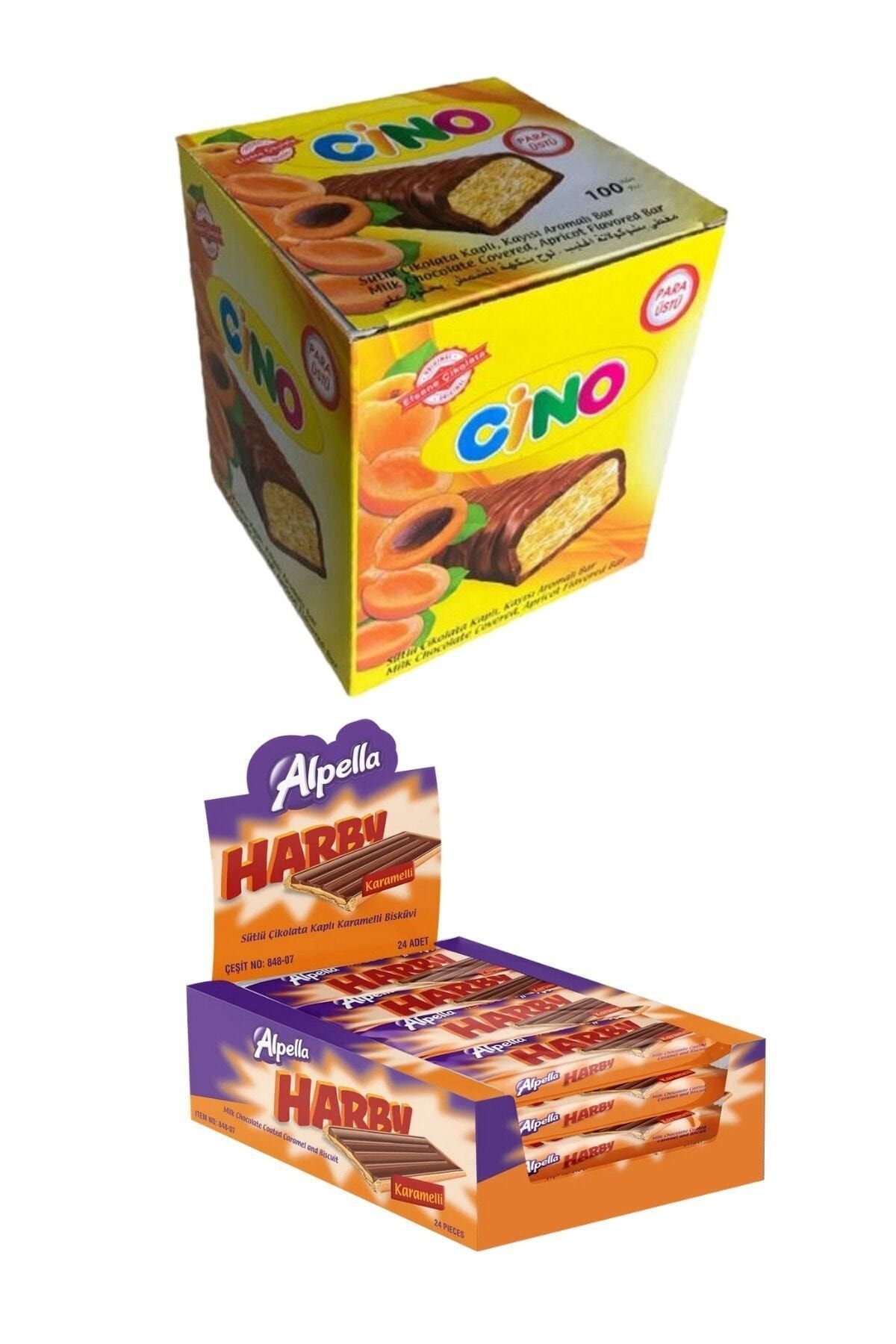 Alpella Harby 24 Adet&cino Kayısı 11 Gr 110 Adet Atıştırmalık Çikolata&bisküvi Paketi