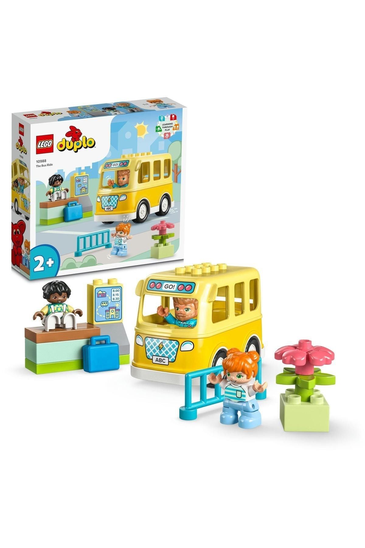 LEGO ® DUPLO® Kasabası Otobüs Yolculuğu 10988 - 2 Yaş ve Üzeri  Oyuncak Yapım Seti (16 Parça)