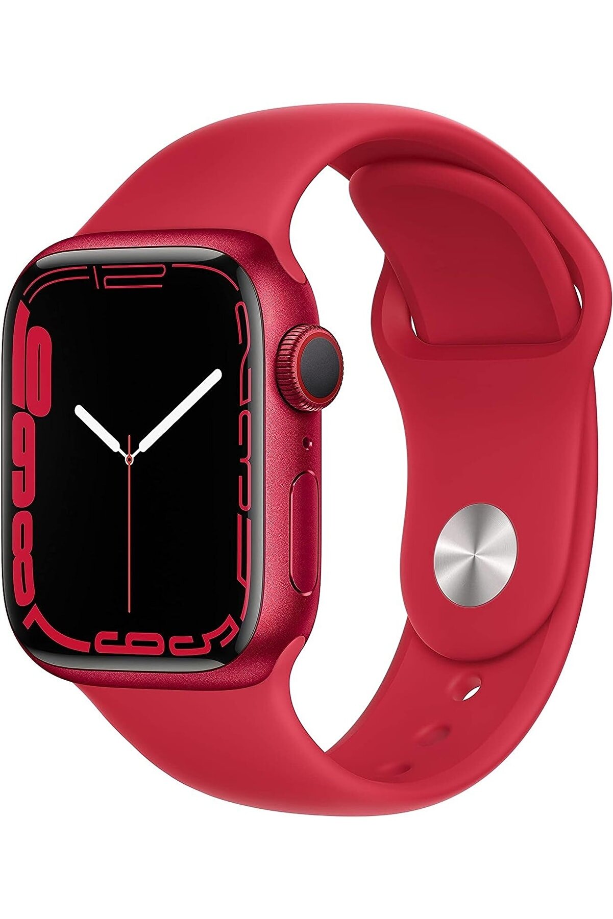 Apple Watch 7 Gps + Cellular 41mm (product) Red Alüminyum Kasa (product) Red Spor Kordon Mkhv3tu/a