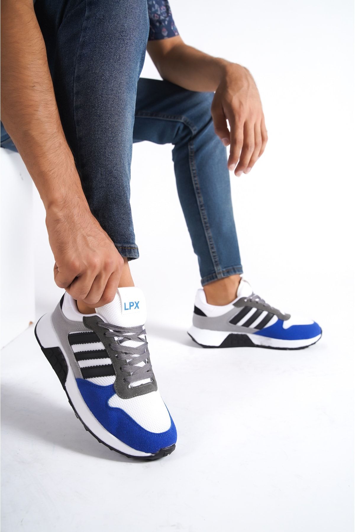 Weynes Unisex Mavi 3 Bantlı Sneaker WSB0516