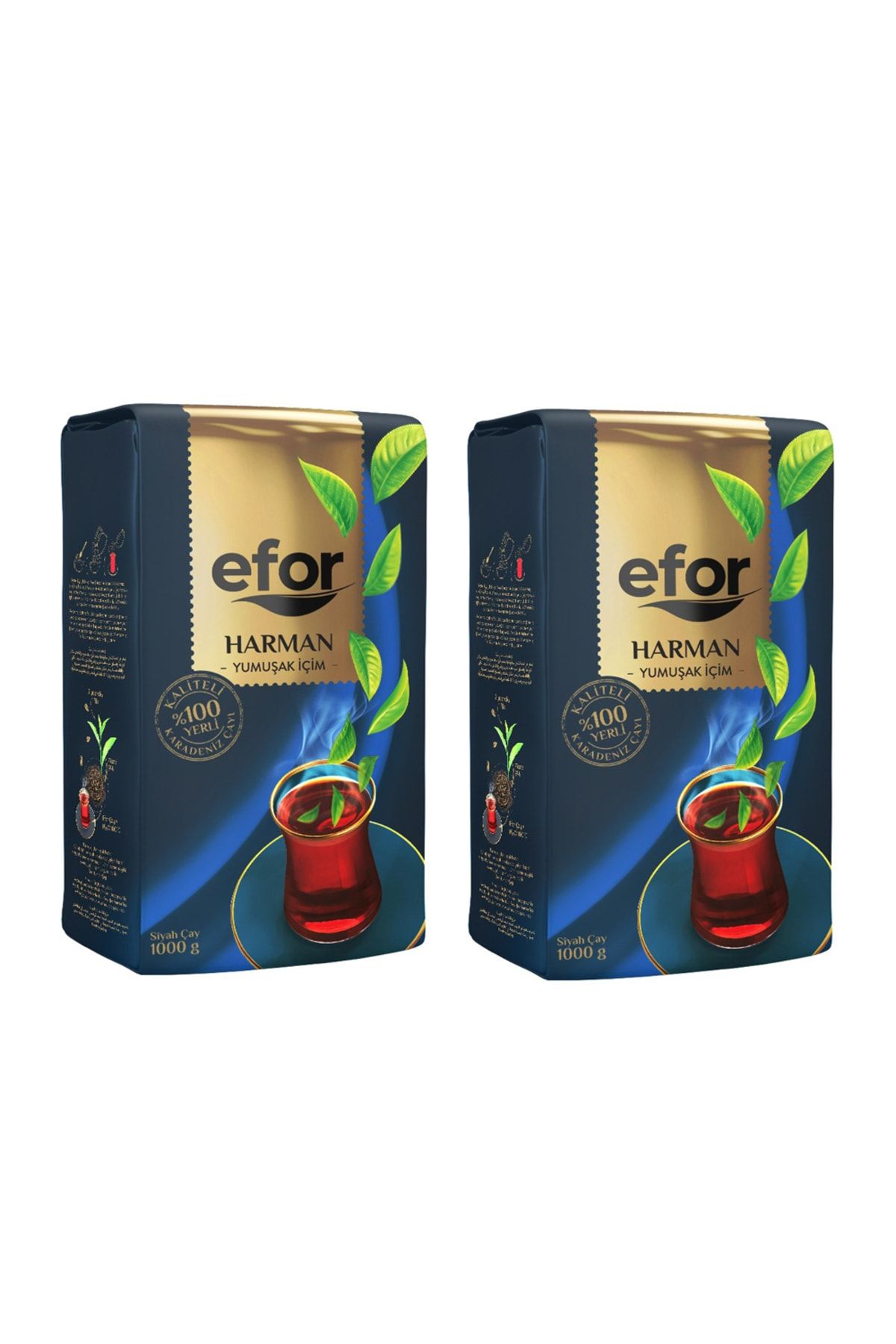 Efor Harman Çayı 1 Kg 2li Set- Dökme Siyah Çay Yumuşak Içim