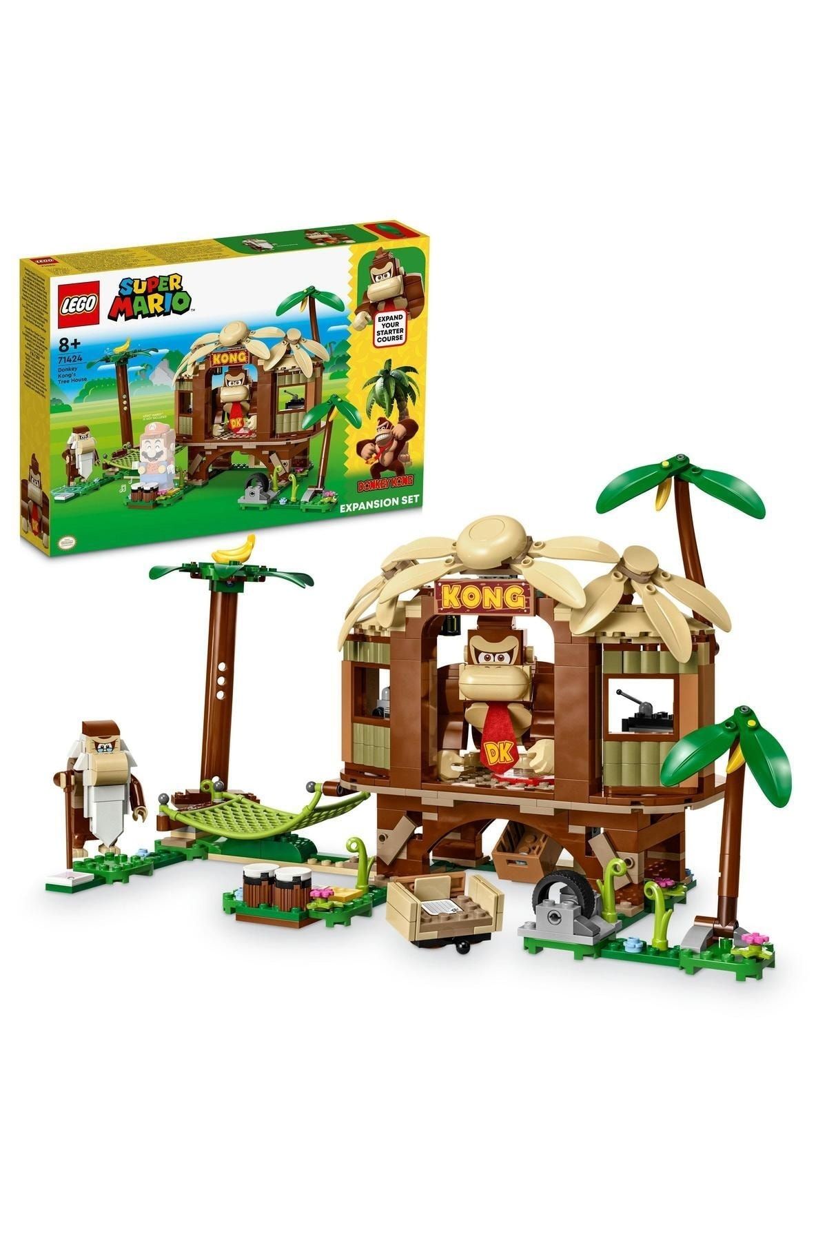 LEGO ® Super Mario™ Donkey Kong’un Ağaç Evi Ek Macera Seti 71424 - Yapım Seti (555 Parça)