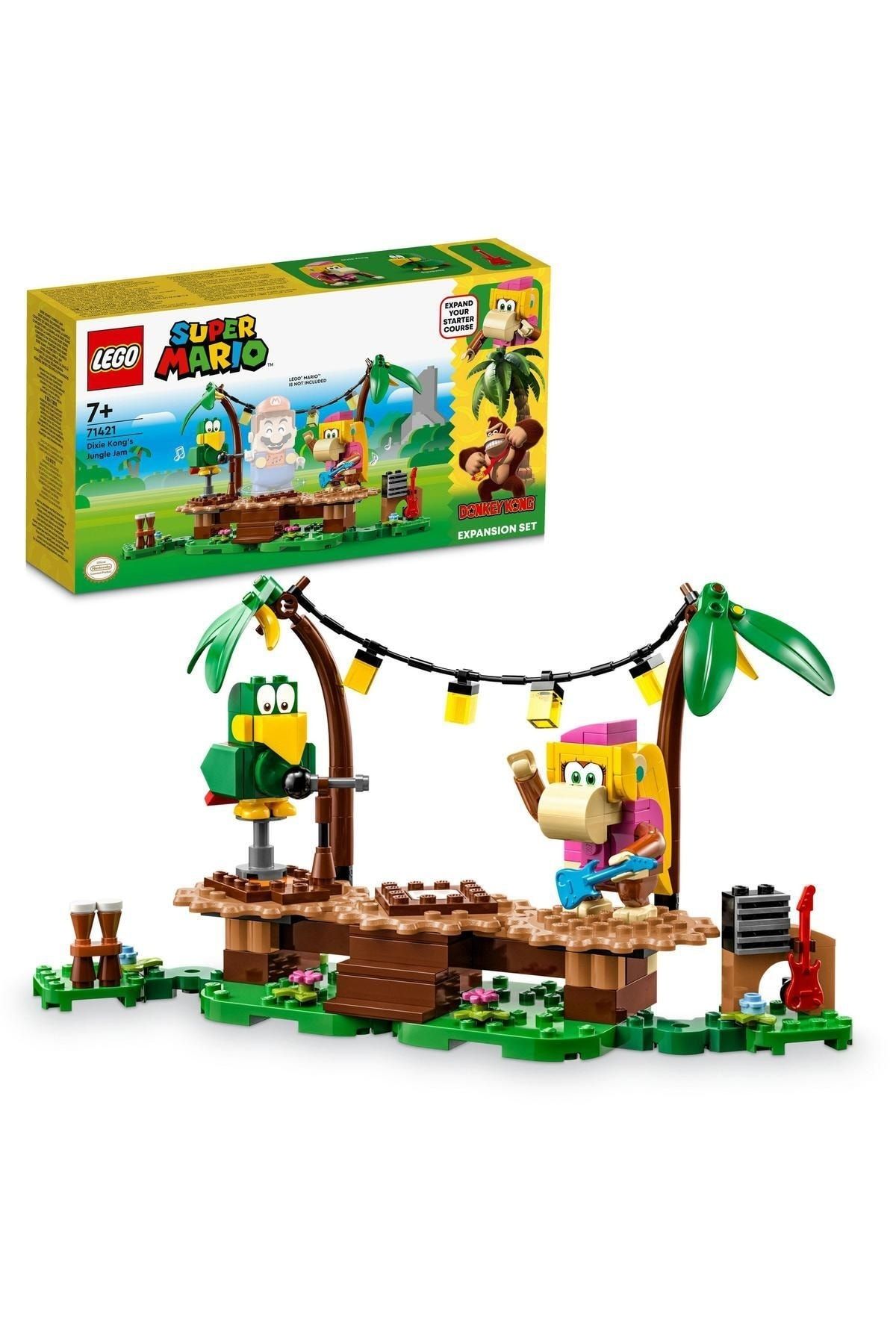 LEGO ® Super Mario™ Dixie Kong'un Orman Konseri Ek Macera Seti 71421 - Oyuncak Yapım Seti (174 Parça)