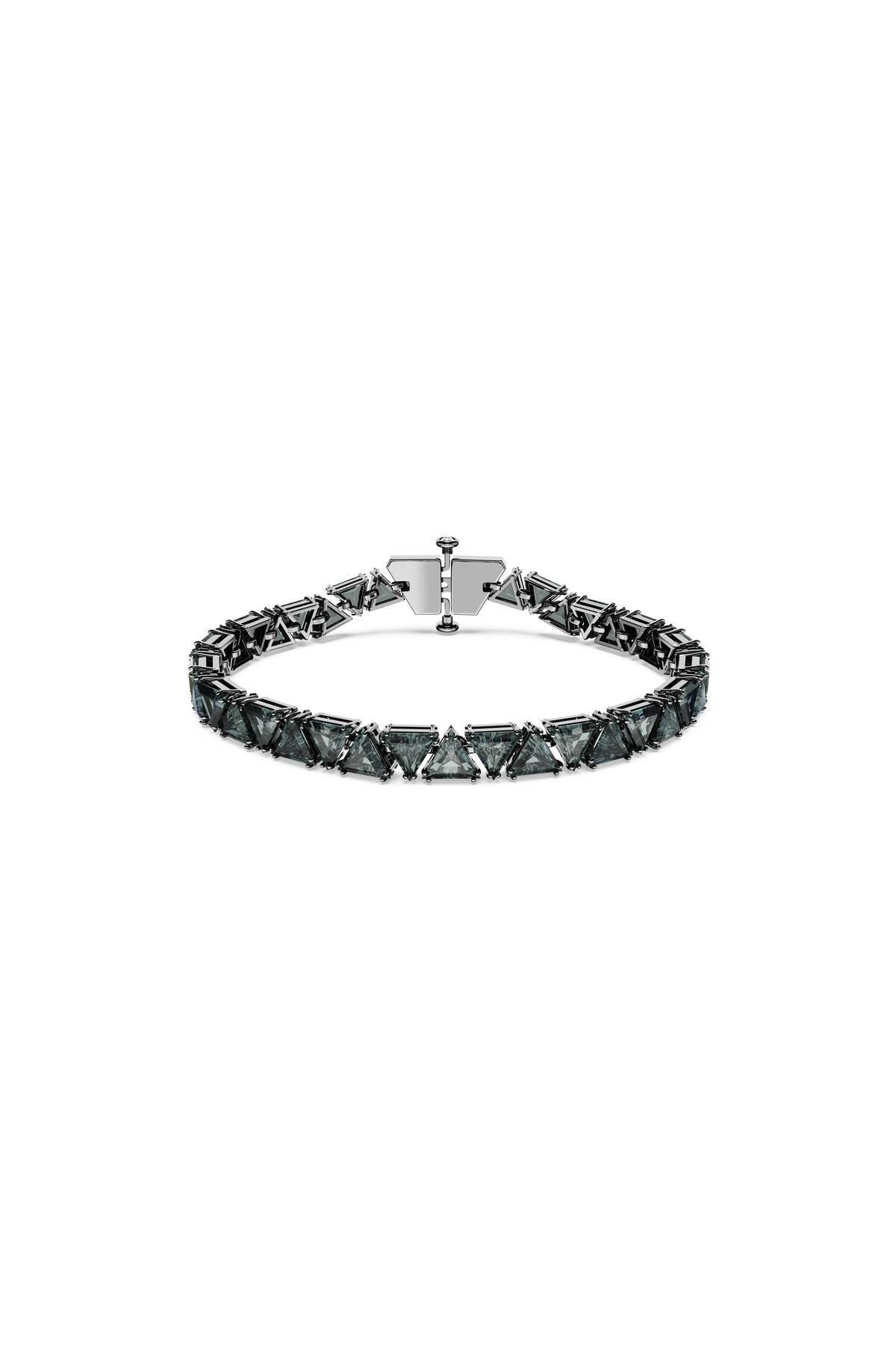 Swarovski 5666162 Swarovski Bilezik Matrix:Bracelet Triangle Gry/Rus M