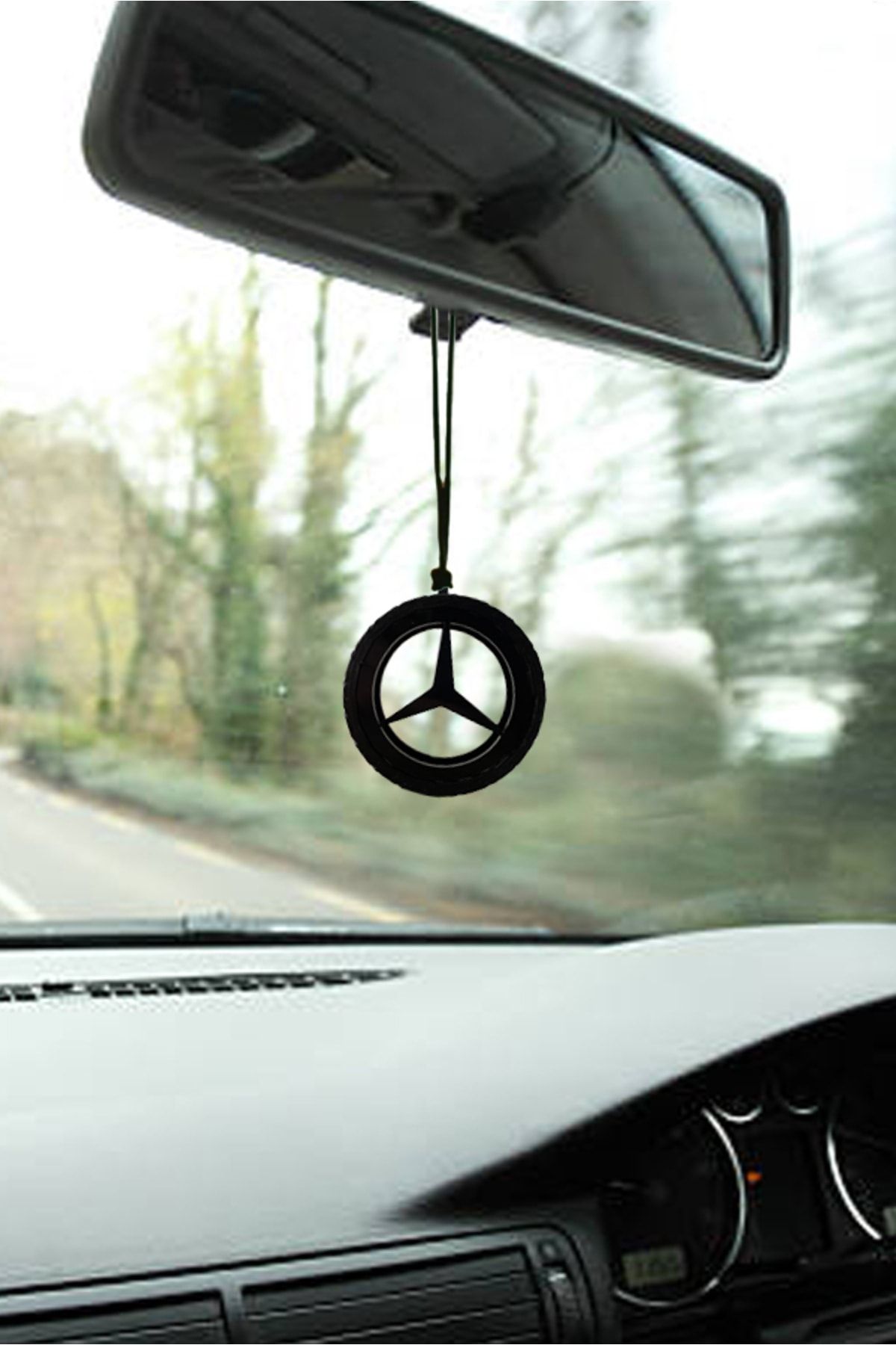 Emr Store Mercedes Lastikli Logo Araba Dikiz Ayna Süsü