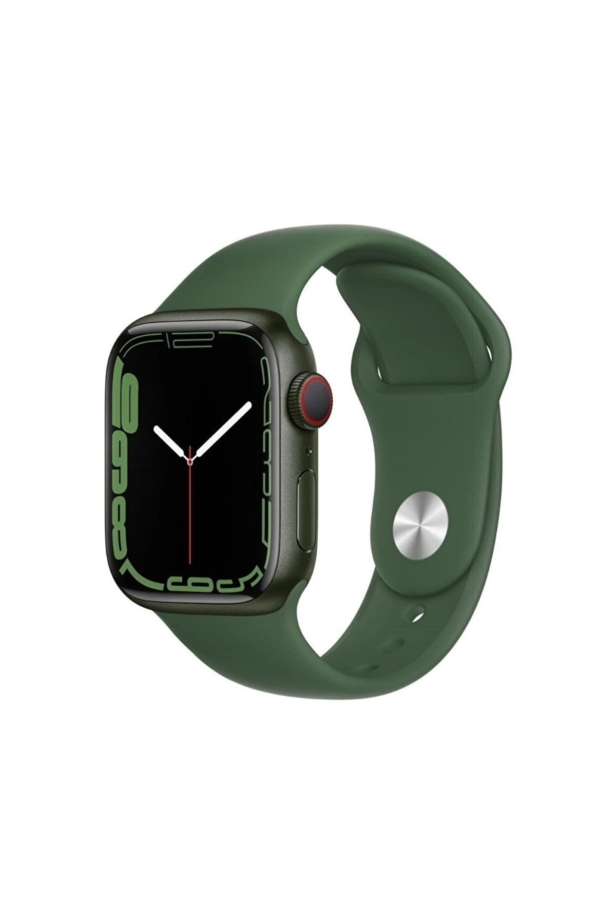 Apple Watch Series 7 41mm GPS+Cellular Yeşil Alüminyum Kasa ve Yeşil Spor Kordon (Apple Türkiye Garantili)