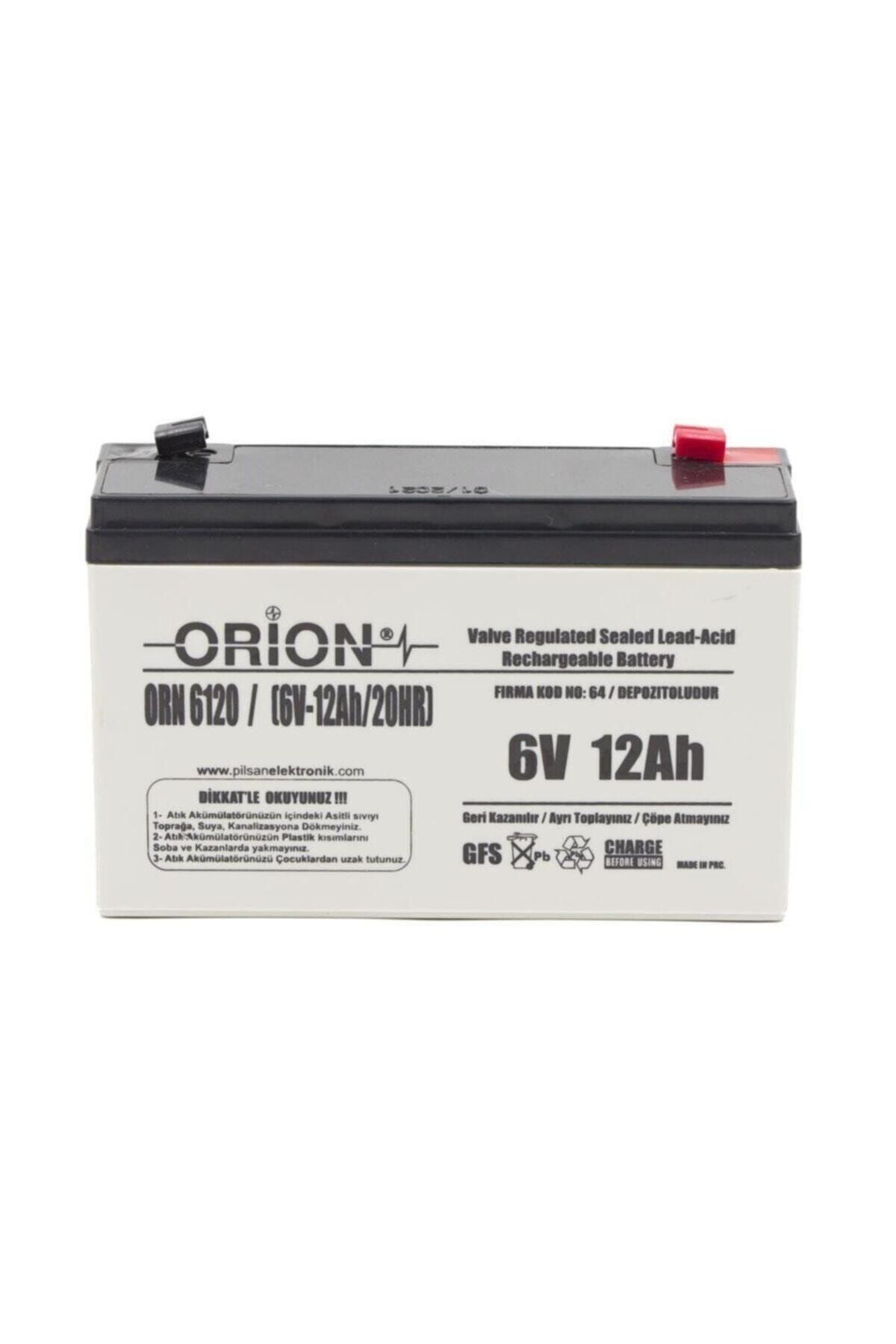 Orion Orn6120 6v 12ah Bakımsız Kuru Akü