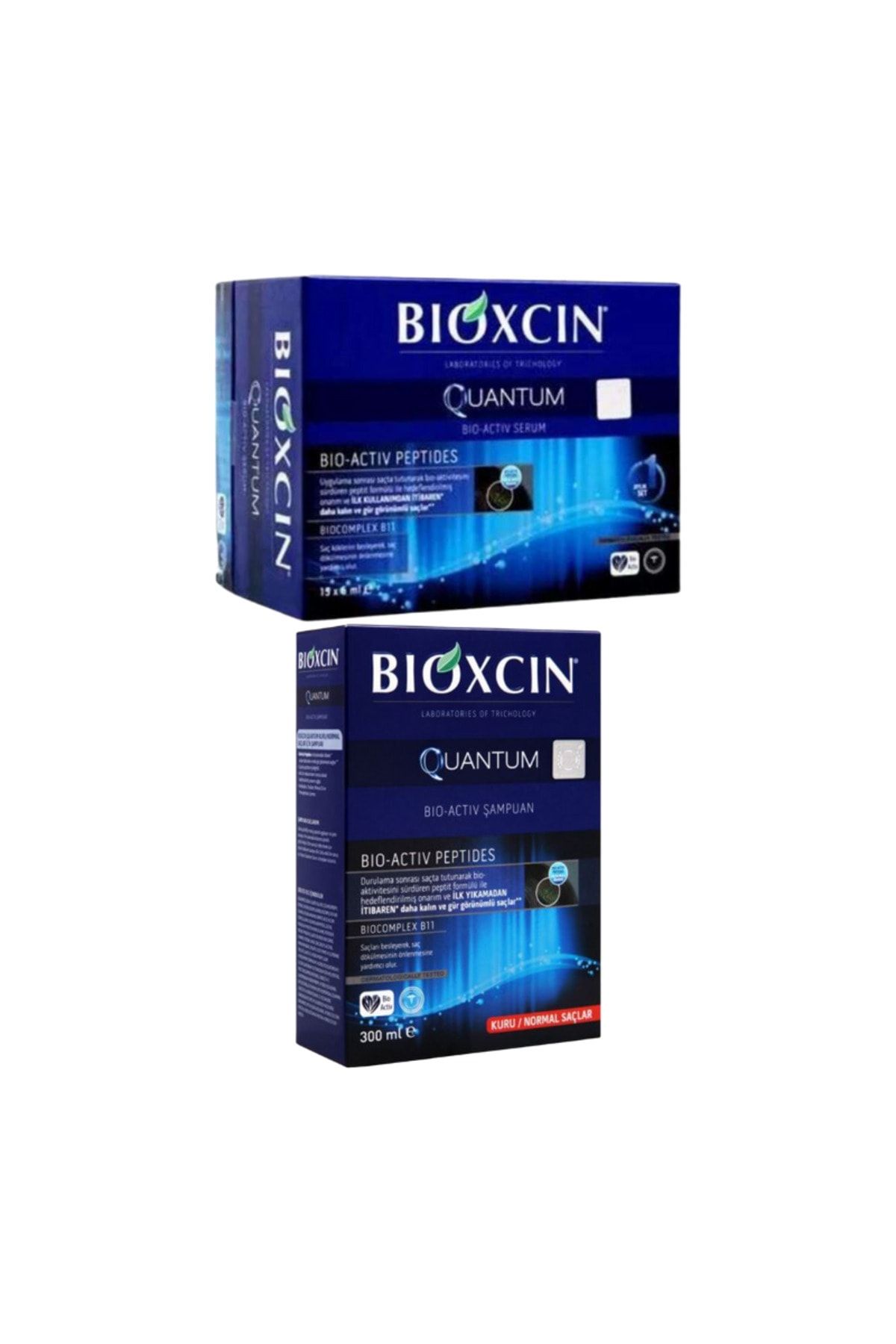 Bioxcin Quantum Bio Activ Serum 15x6ml + Normal Ve Kuru Saçlar İçin Şampuan 300ml