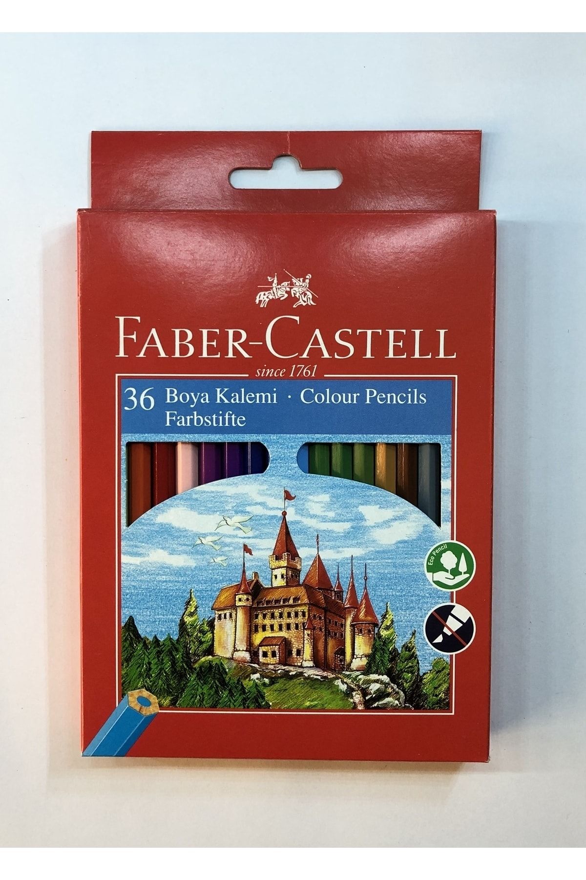 Faber Castell 36 Renk Karton Kutu Kuru Boya Kalemi