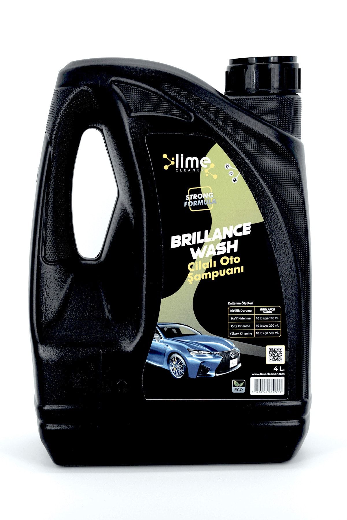 Lime Cleaner Konsantre Cilalı Oto Şampuan - 4 Lt