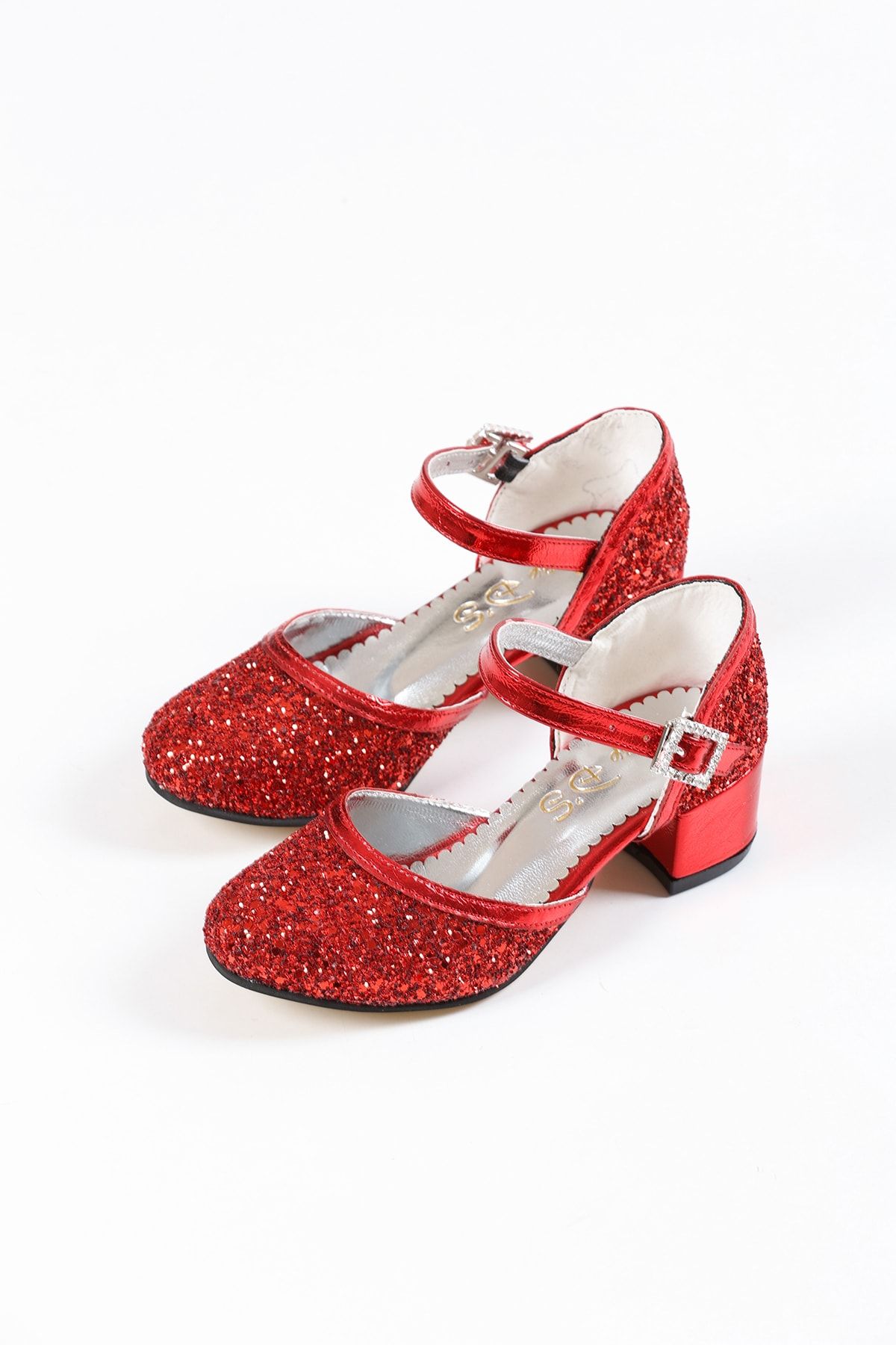 Baby DS Elsa Topuklu Ayakkabı Kırmızı 25