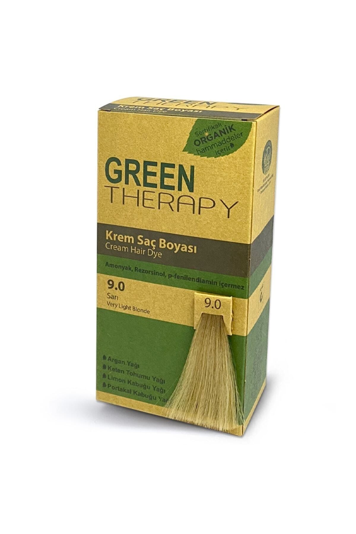 Green Therapy Krem Saç Boyası 9.0 Sarı……Koçak_12