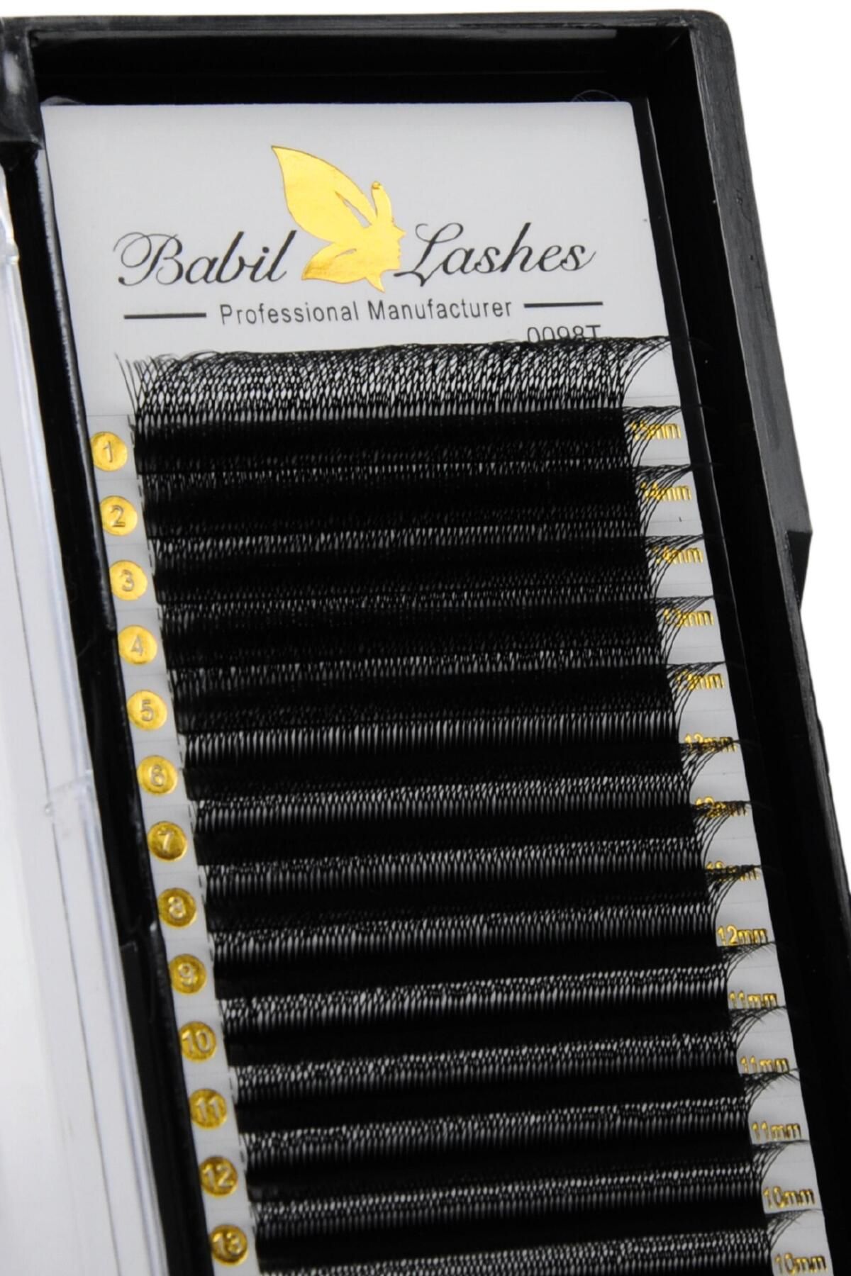 BABIL LASHES İpek Kirpik , W 6P CC Kıvrım , 0.07 Kalınlık , Mix 8-15 mm , B.ABIL LASHES , 16 Sıra