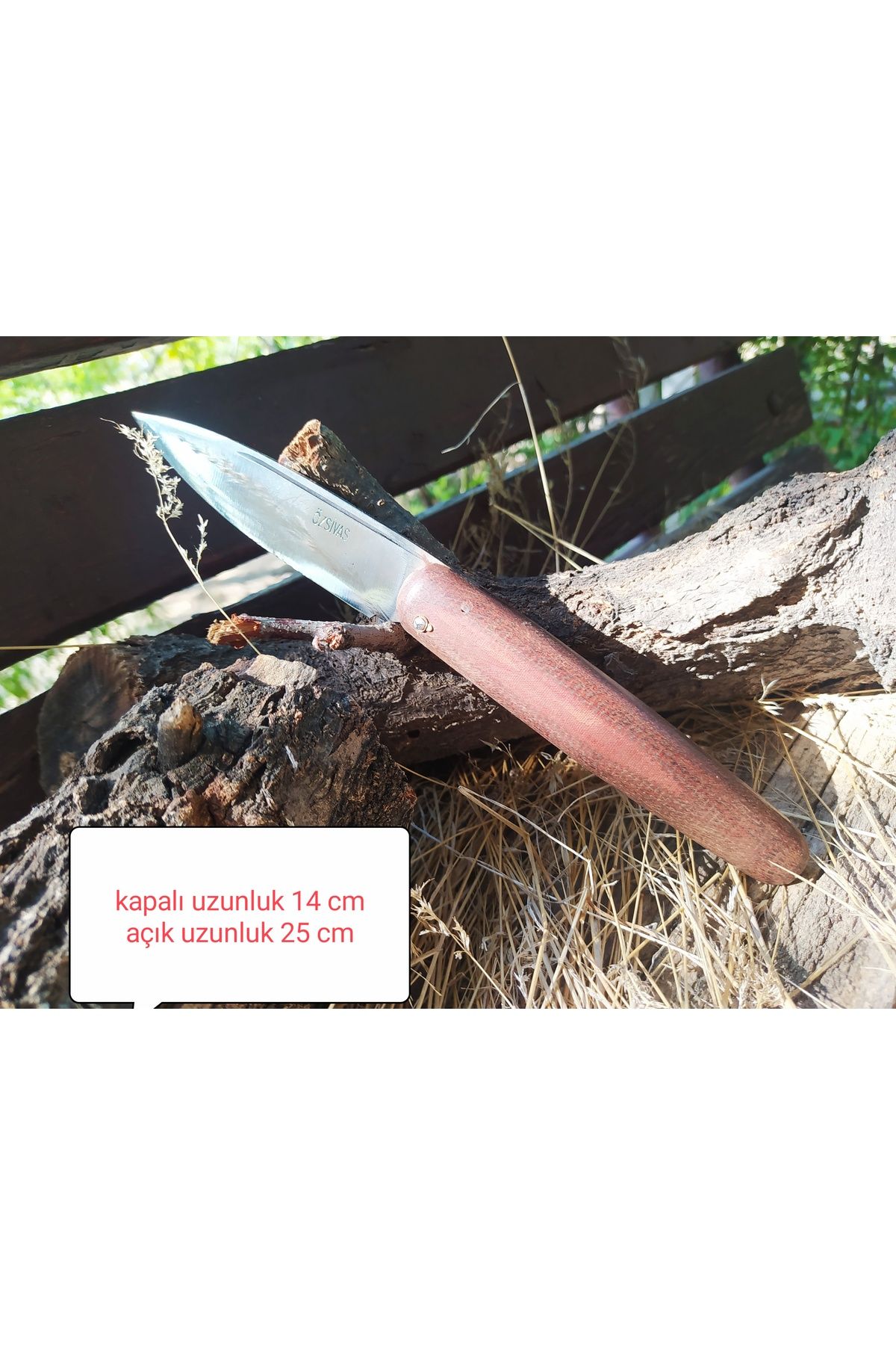 DİBA AVM Sivas Çakısı Fiber saplı Piknik Bıçağı Sivas Bıçağı Çakı Av Çakı Kamp Bıçak Outdoor battal boy 14 cm