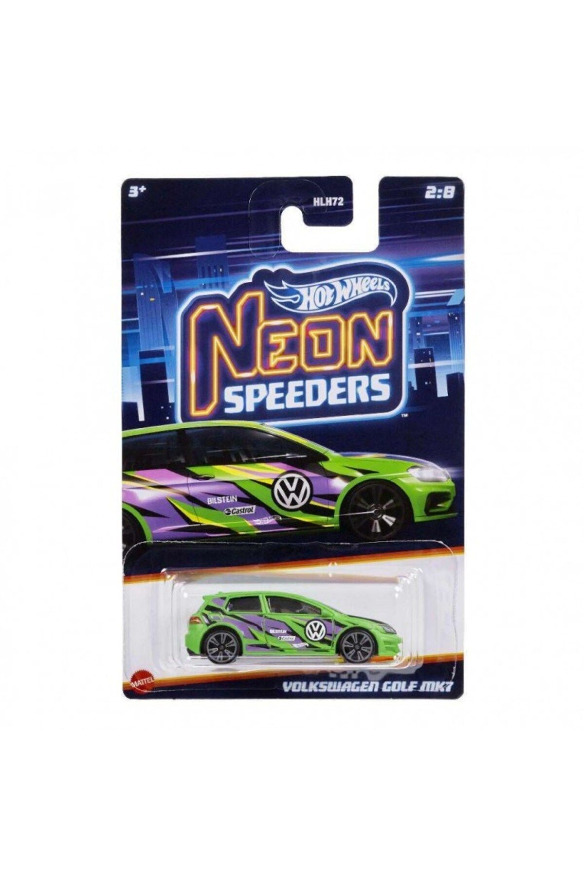 HOT WHEELS Neon Speeders Volkswagen Golf MK7 Arabaları