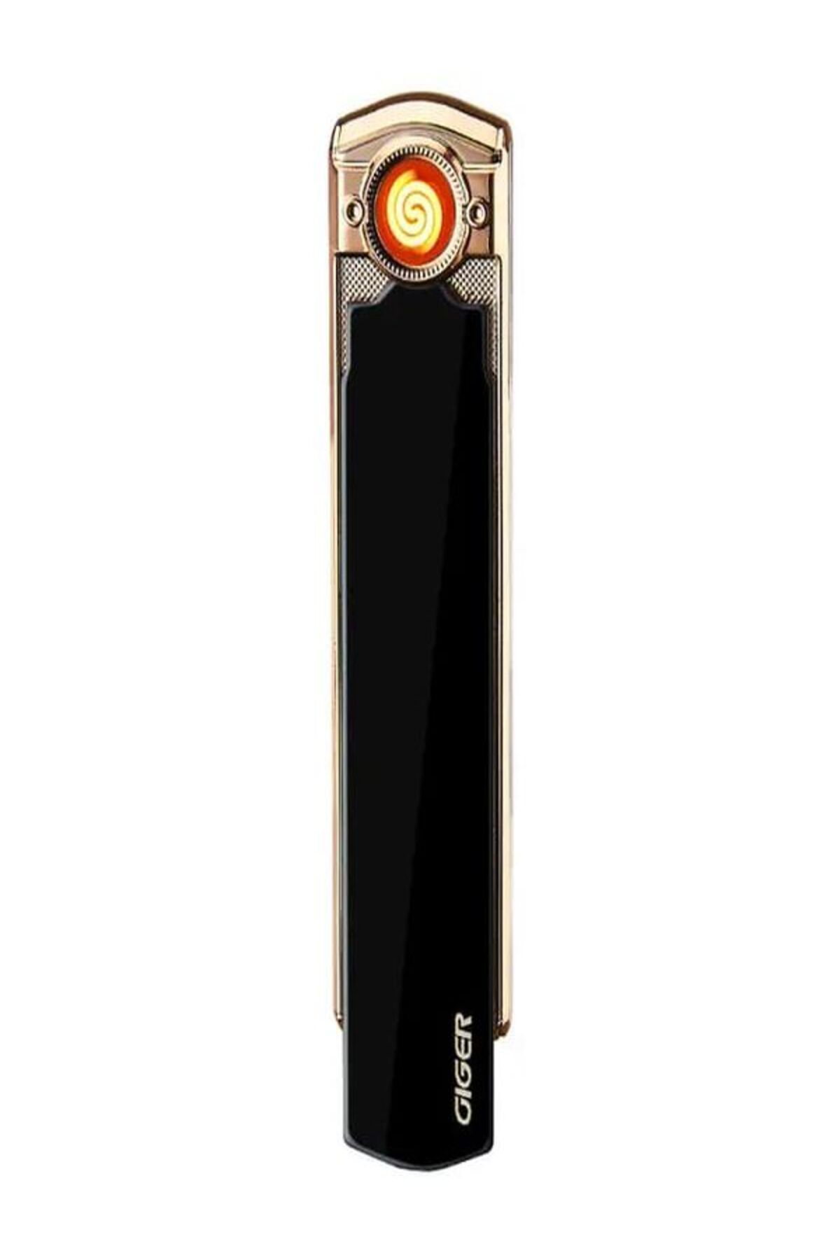 HK GİFT SHOP Yaratıcı moda Mini USB çakmak sigara rüzgar geçirmez ayna çakmak çinko alaşım USB şarj edilebilir