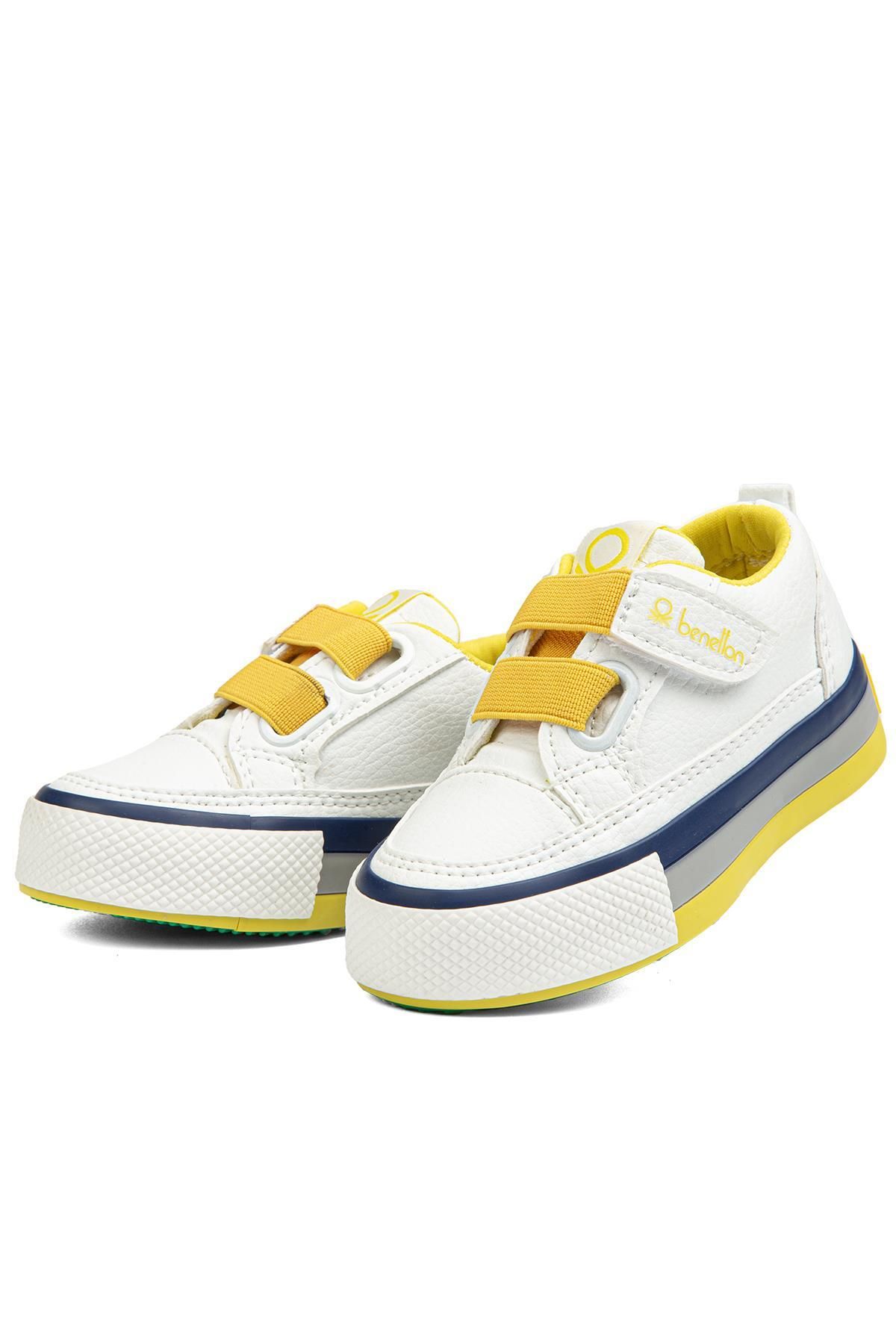 Benetton ® | BN-90445 - Beyaz Sari - Çocuk Spor Ayakkabı
