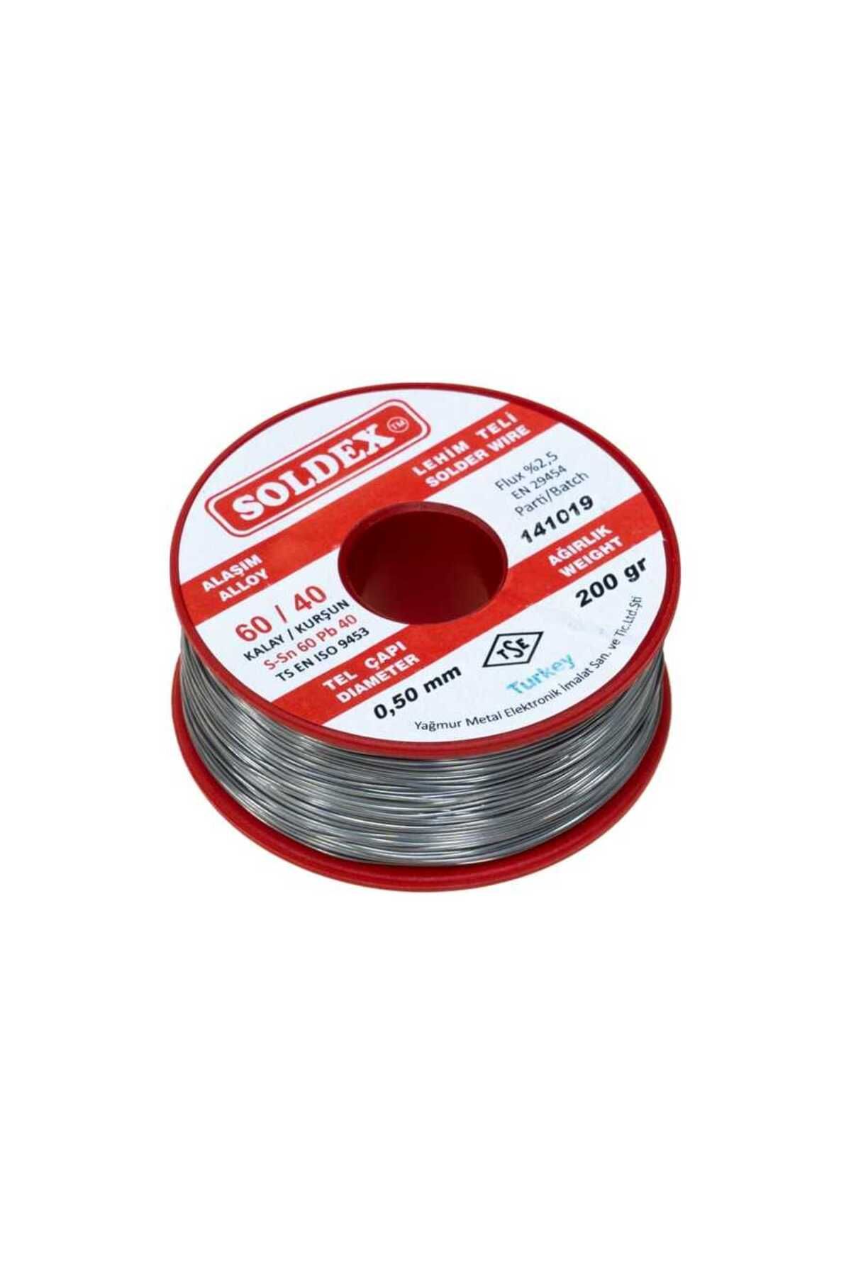 Soldex 0.5 mm 200 g Lehim Teli (%60 Sn / %40 Pb)