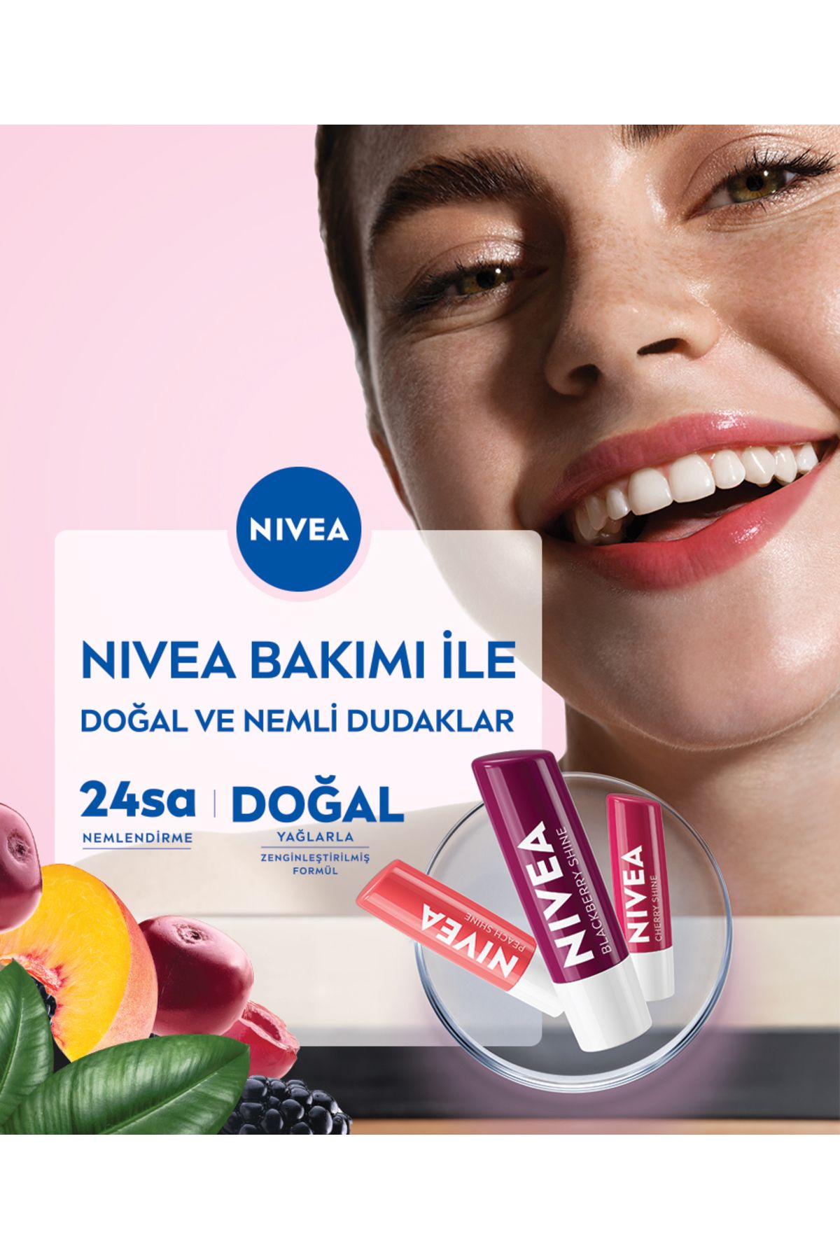 Dudak Bakım Kremi Ve Dudak Parlatıcısı 4,8gr ,24 Saat Nem, Hafif Bordo Işıltı, Doğal Yağlar_7