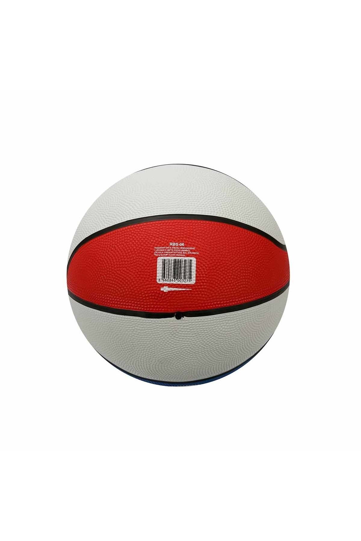 Bubu Basketbol Topu Rising Sports No:7 Kırmızı/Beyaz/Mavi