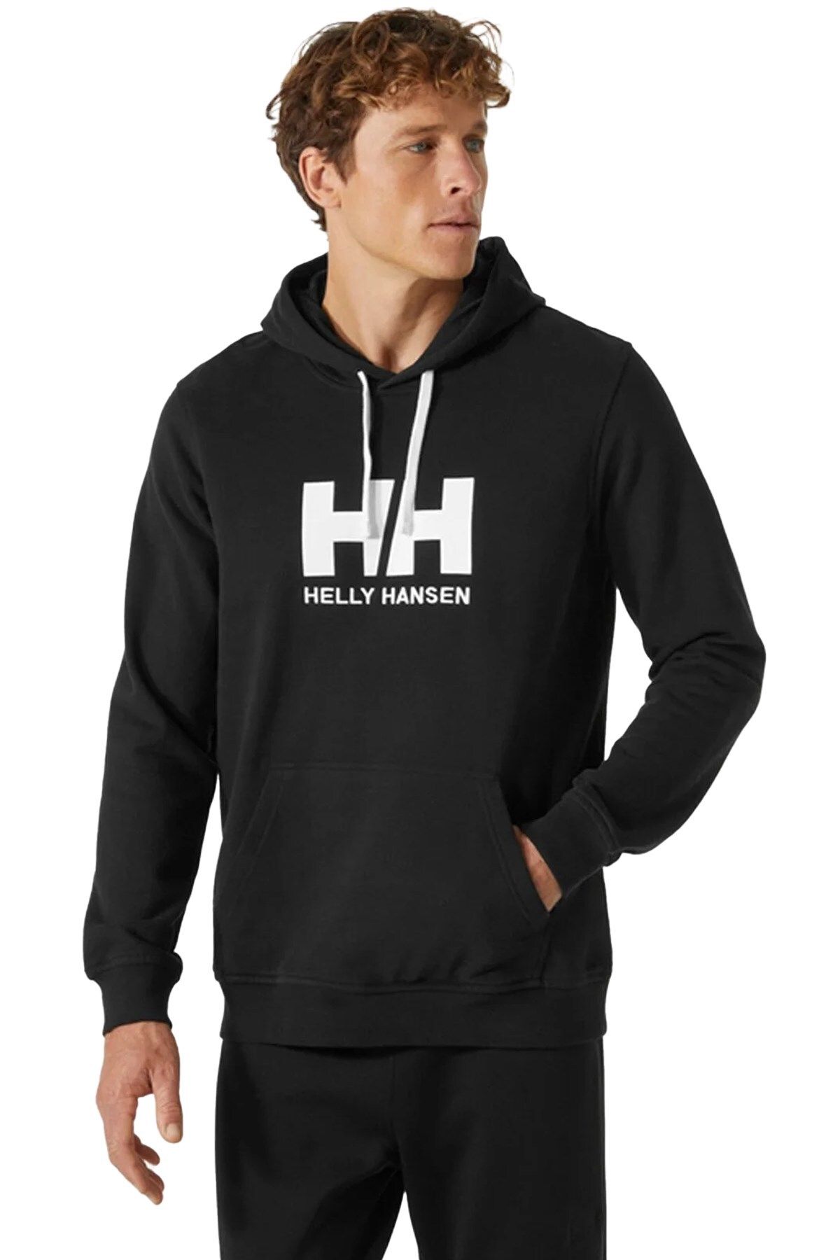 Helly Hansen Logo Kapüşonlu Erkek Sweatshirt HHA.33977 990