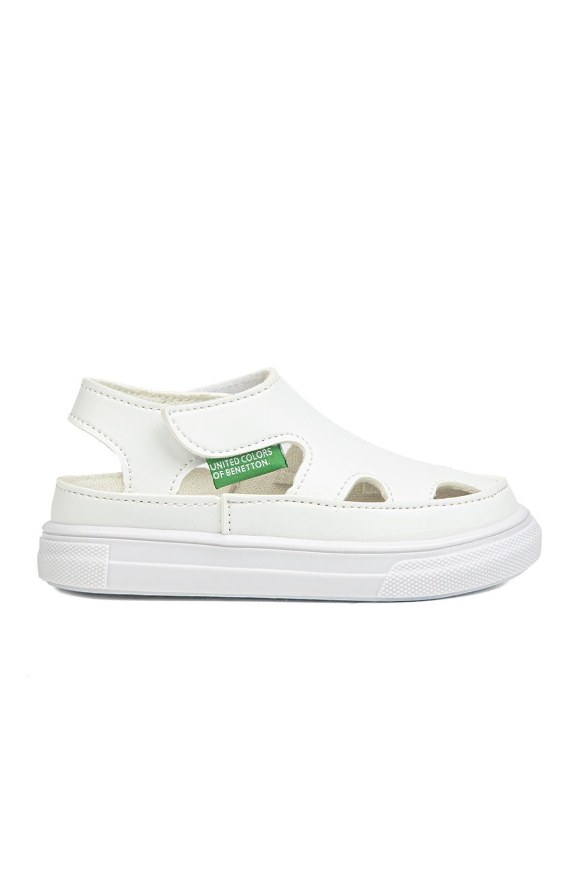 Benetton ® | BN-1246- Beyaz - Çocuk Sandalet