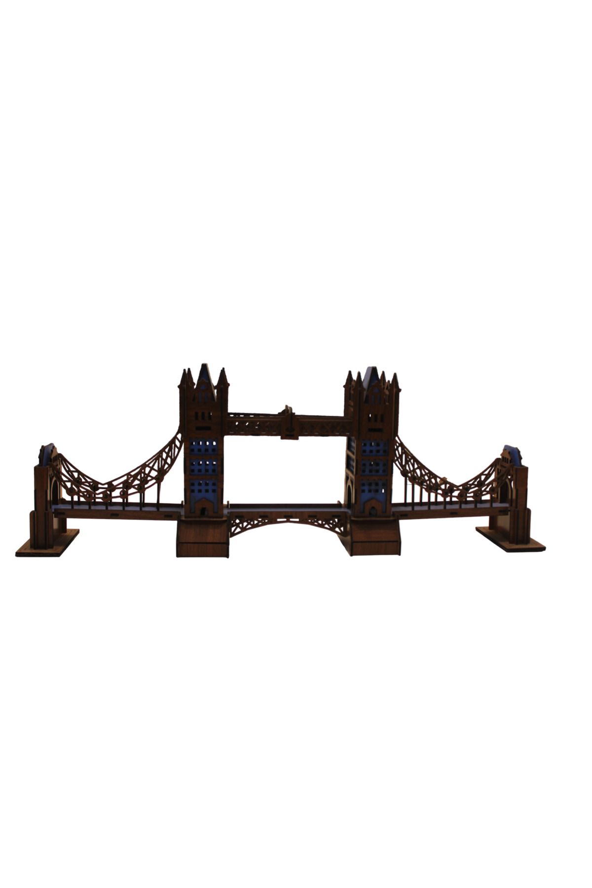 warm and light puzzle ahşap 3d Londra Köprüsü modeli