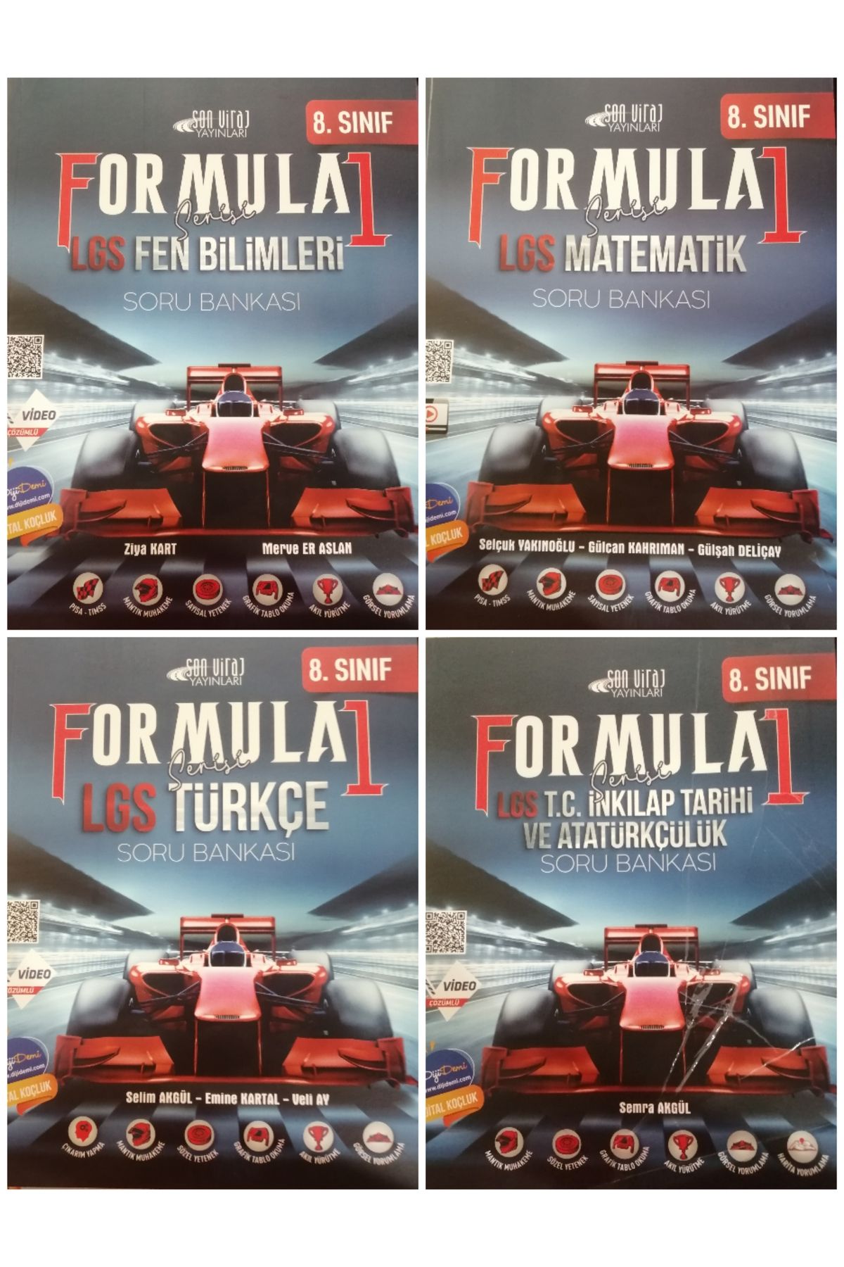 Son Viraj Yayınları 8. Sınıf Formula Yayınları Türkçe-Matematik-Fen-İnkilap Soru Bankası