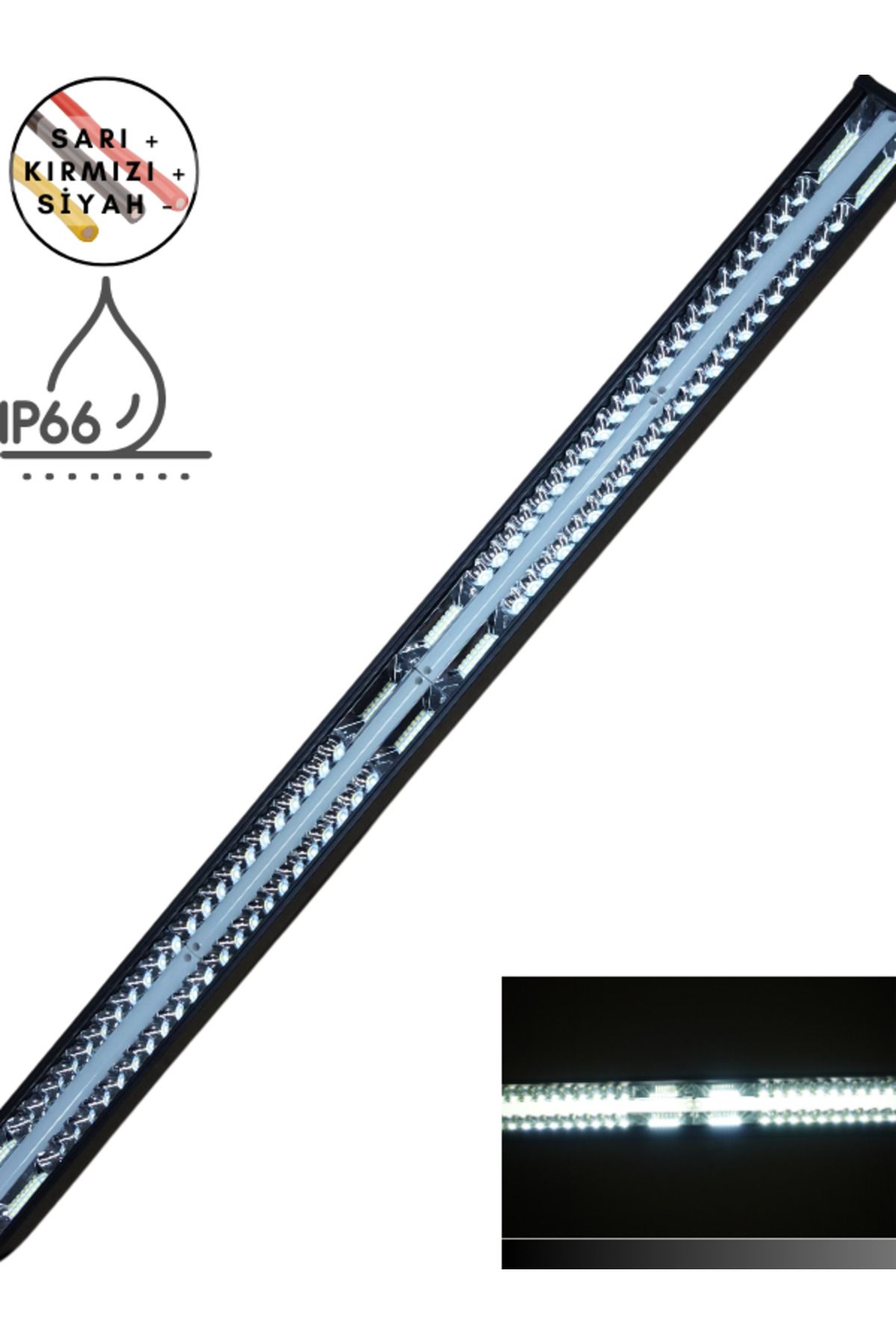 Unichrome Led Bar Beyaz Işık Yayıcı Uzun Off Road Tekne Iş Makinesi Sis Farı 107cm