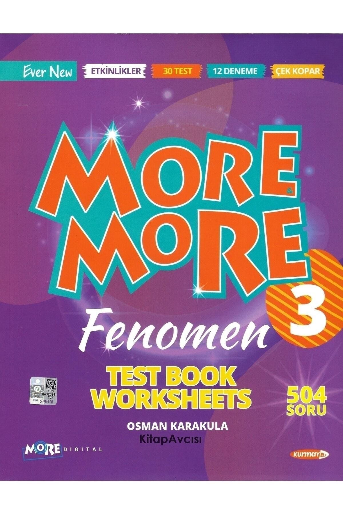 Kurmay More And More 3 Sınıf English Fenomen Test Book Worksheets