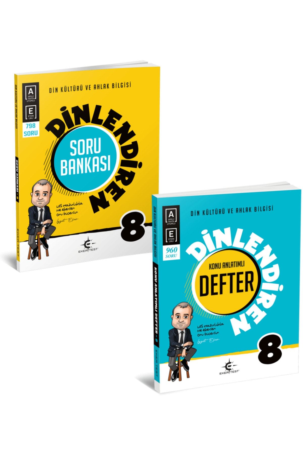 Eker Test 8 Sınıf Dinlendiren Defter Ve Soru Bankası Set 2 Kitap