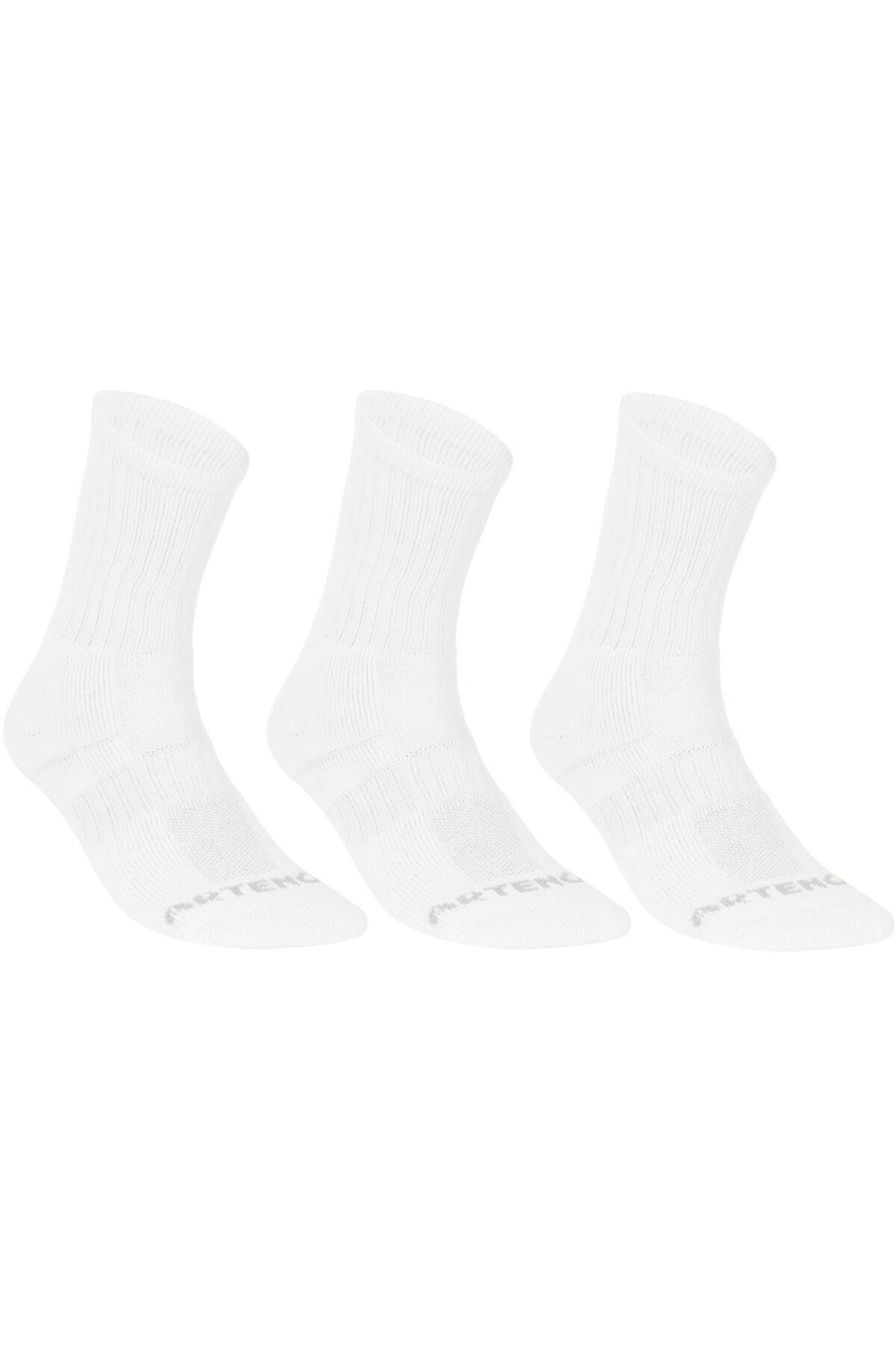 Decathlon Artengo - Tenis Çorabı Uzun Konçlu 3 Lü Paket Beyaz Rs 500
