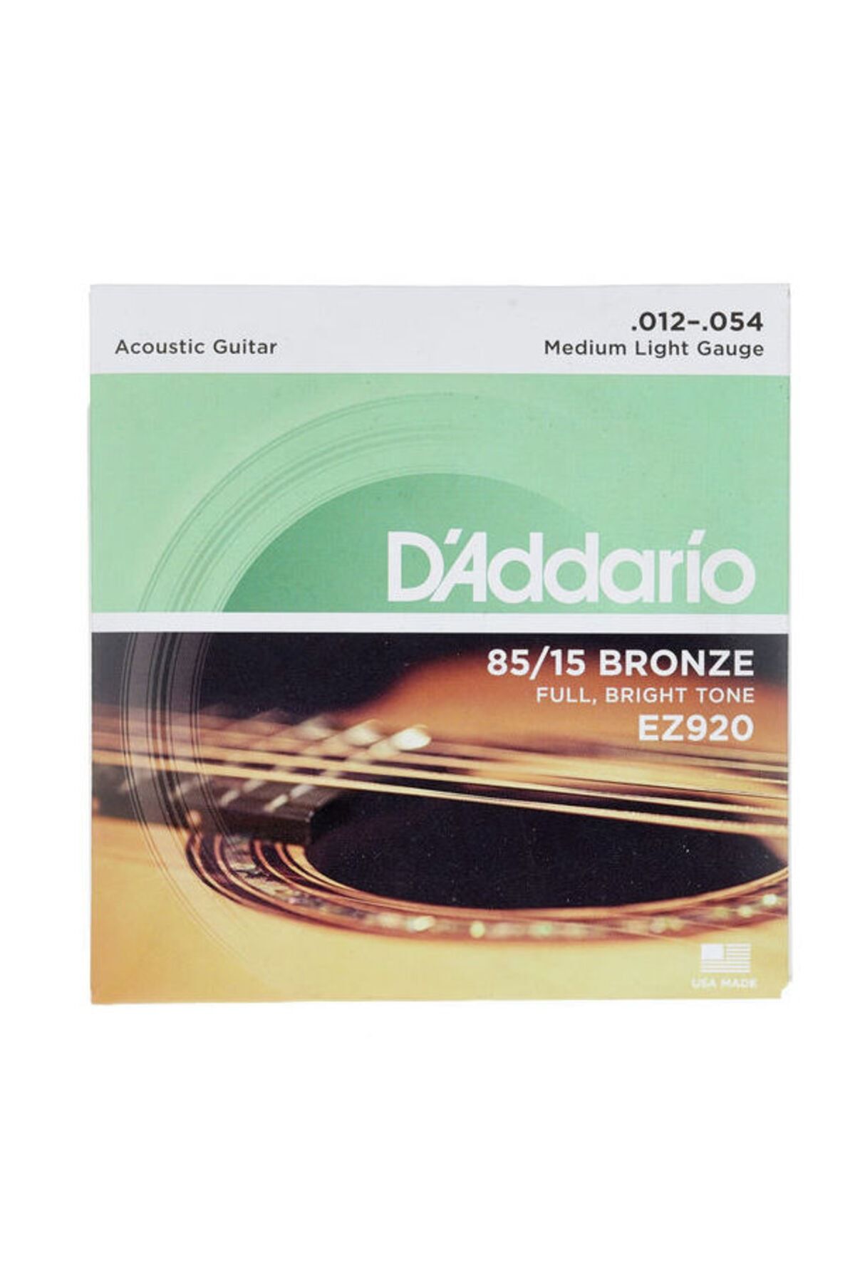 D'Addario Ez920 Akustik Gitar Tel Seti, 85/15 Bronze, Medıum L