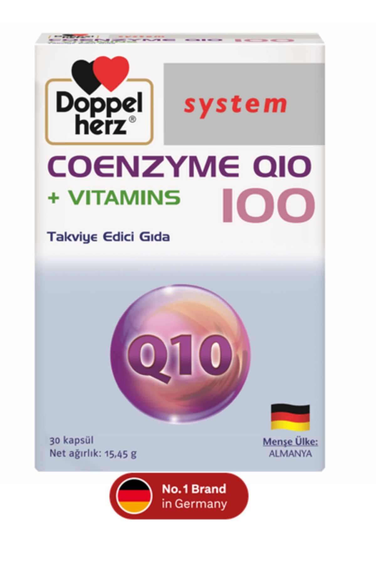 Doppelherz System Coenzyme Q10 100mg + Vitamins 30 Kapsül