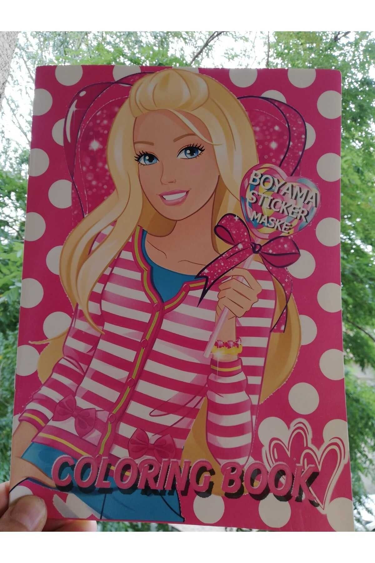 Bluoksweet Barbie Sticker Etiket Çıkartma Çocuk Kız Boyama Kitabı