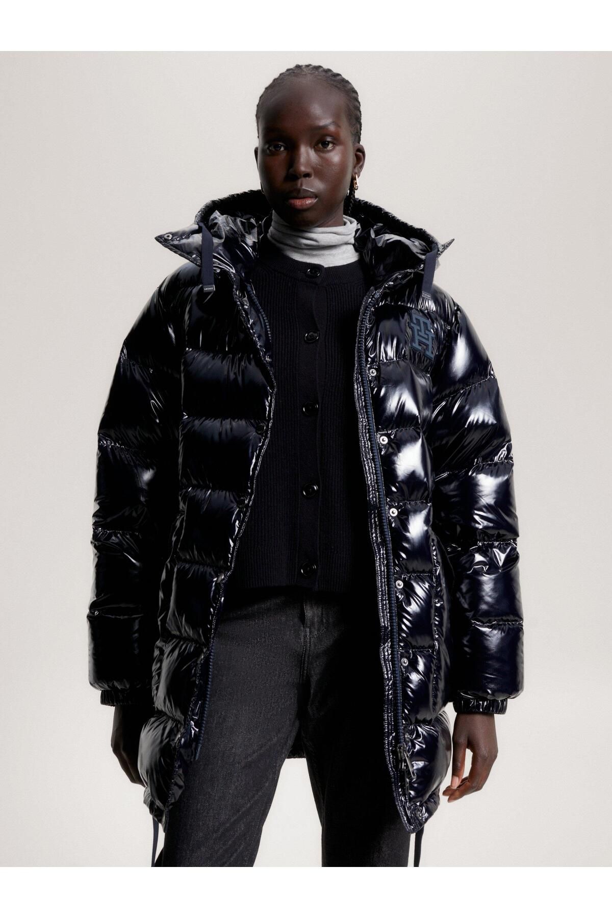 Tommy hilfiger high gloss coat store