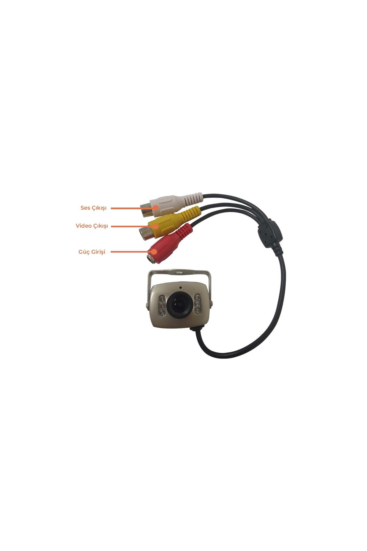 ULTRA GÜVENLİK Analog HD Mini Araç Kamerası - 6 IR LED, Net Görüntü, Ultra Hd