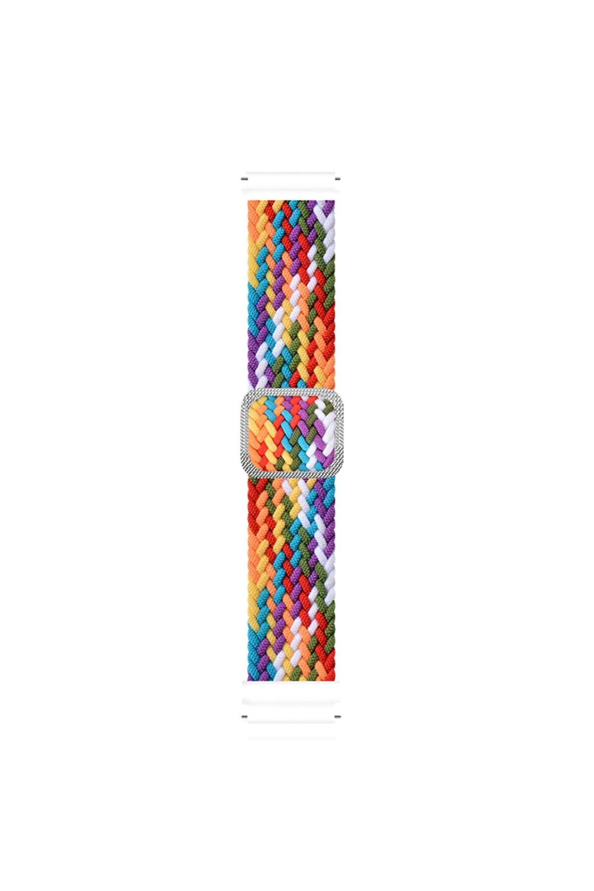 Microsonic Samsung Galaxy Watch 5 Pro  Uyumlu 45mm Kordon Braided Loop Band Pride Edition