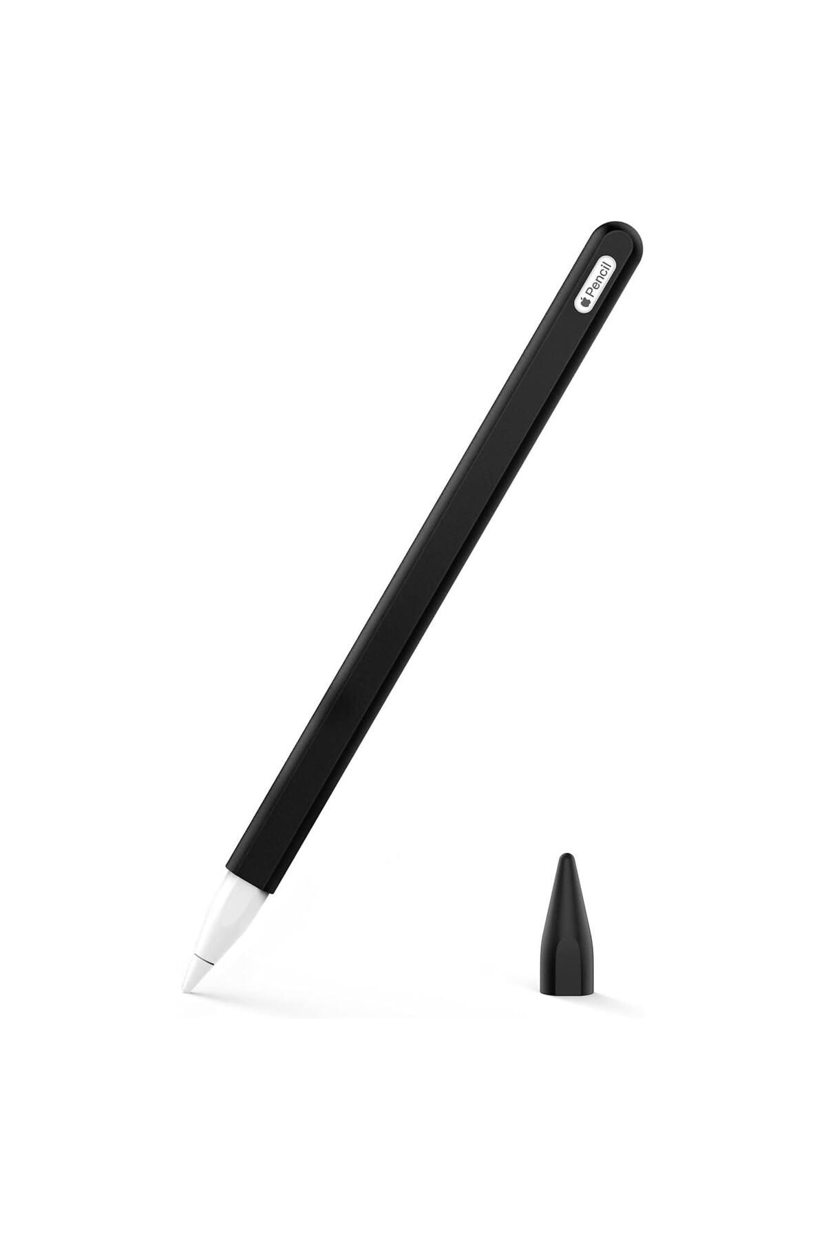 Microsonic Apple Pencil (2. nesil) Kılıf Mat Silikon V2 Siyah