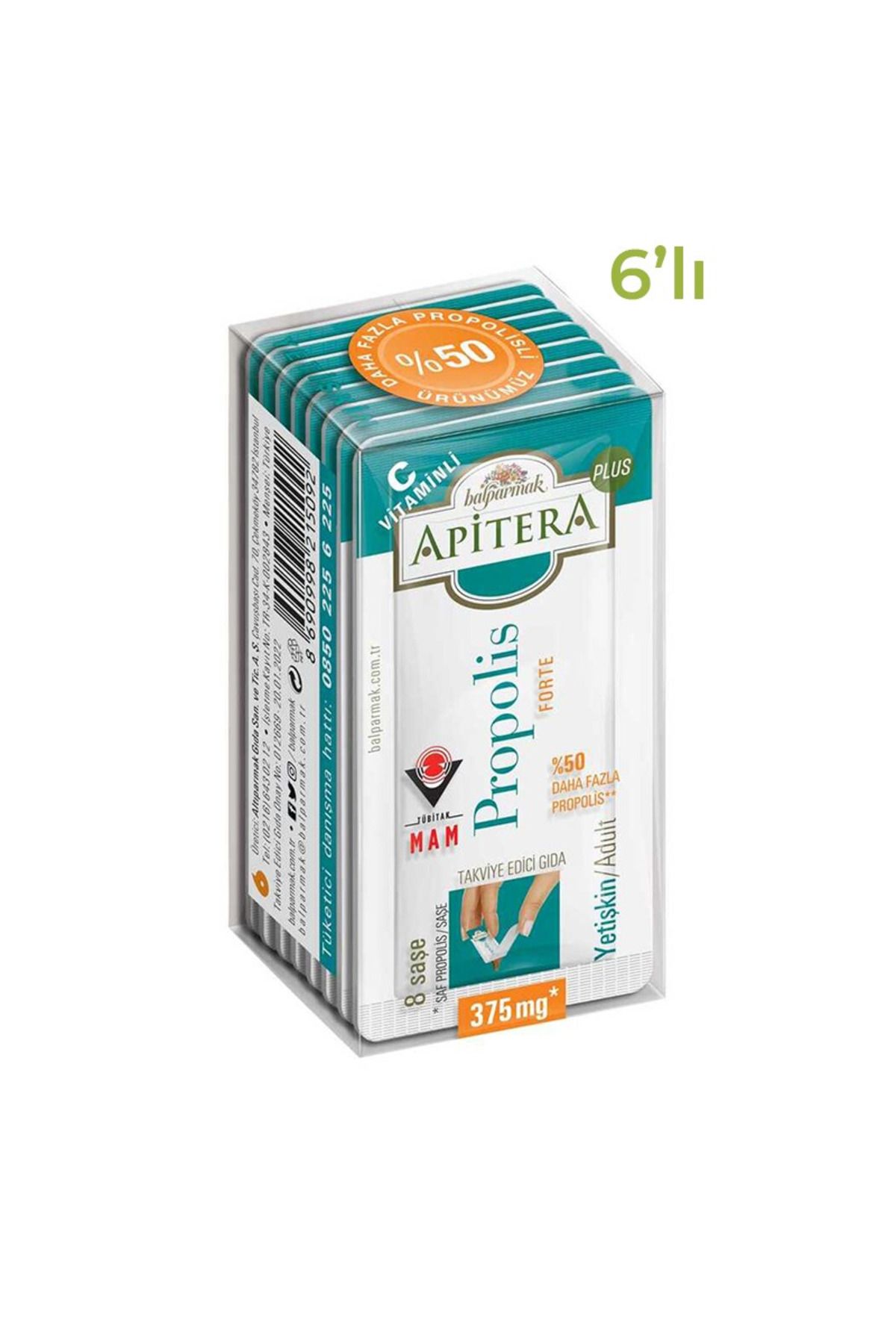 Balparmak Apitera Forte Plus 6 Adet 8x375 mg
