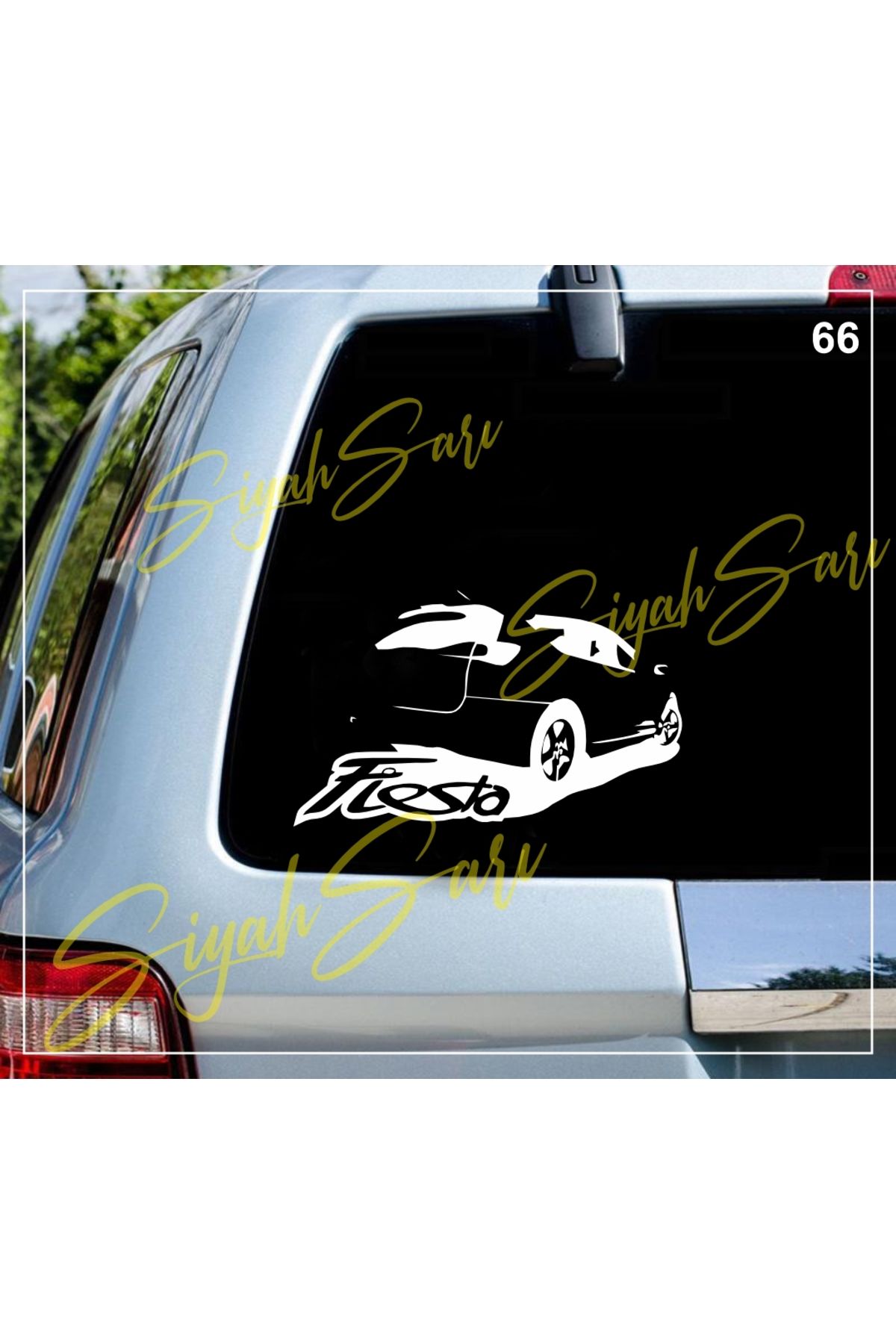 S&S HEDİYELİK EŞYA Ford Fiesta Araba Araç Decal Oto Racing 4x4 Rally Jeep Sticker Etiket Folyo Anahtarlık Hediye