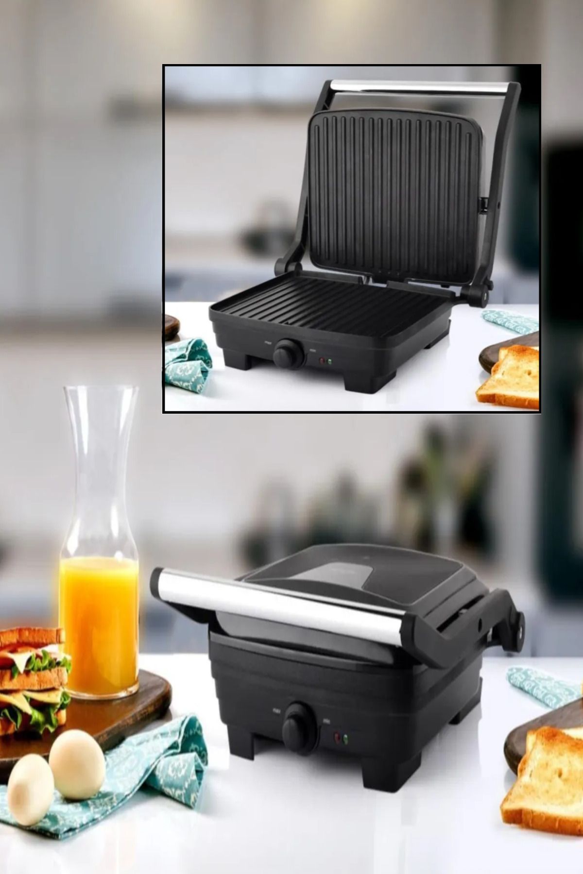 Schafer Smart Grill Tost Makinesi Siyah