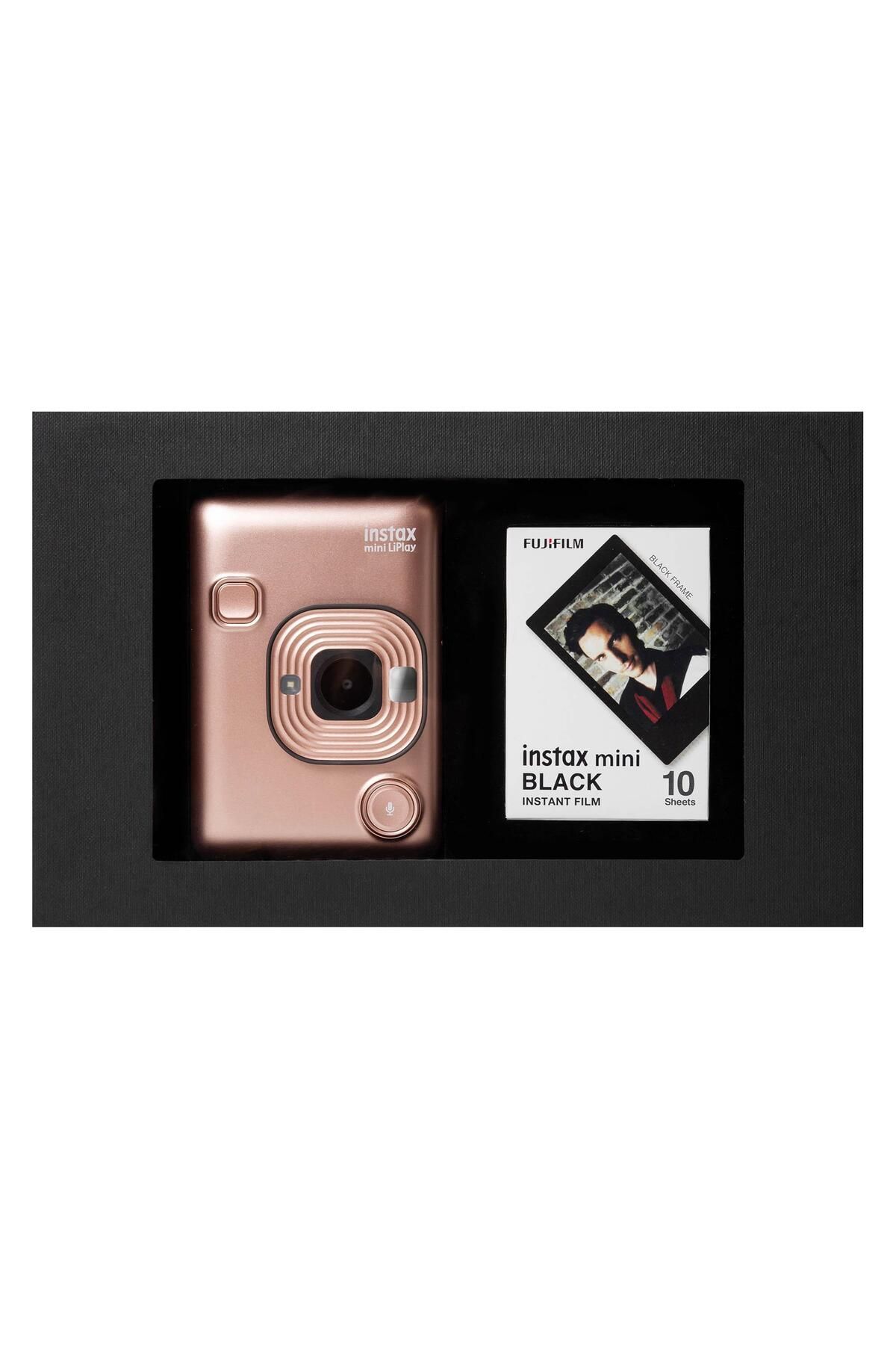 Fujifilm İnstax mini LiPlay Blush Gold Fotoğraf Makinesi Siyah Special Box