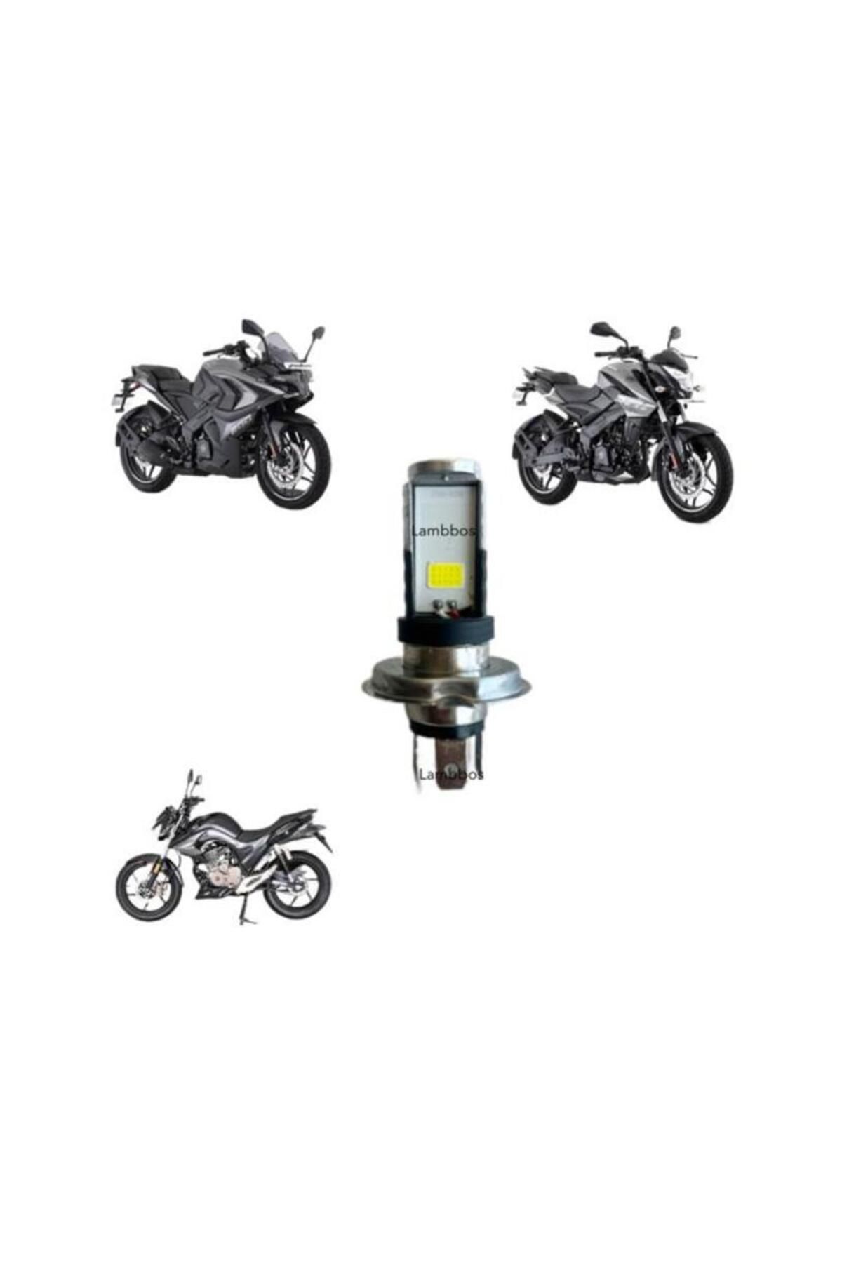 Lambbos Bajaj Pulsar Rs200 Ns200 Xenon Led Far Ampülü H4 Üç Bacak 1 Ad