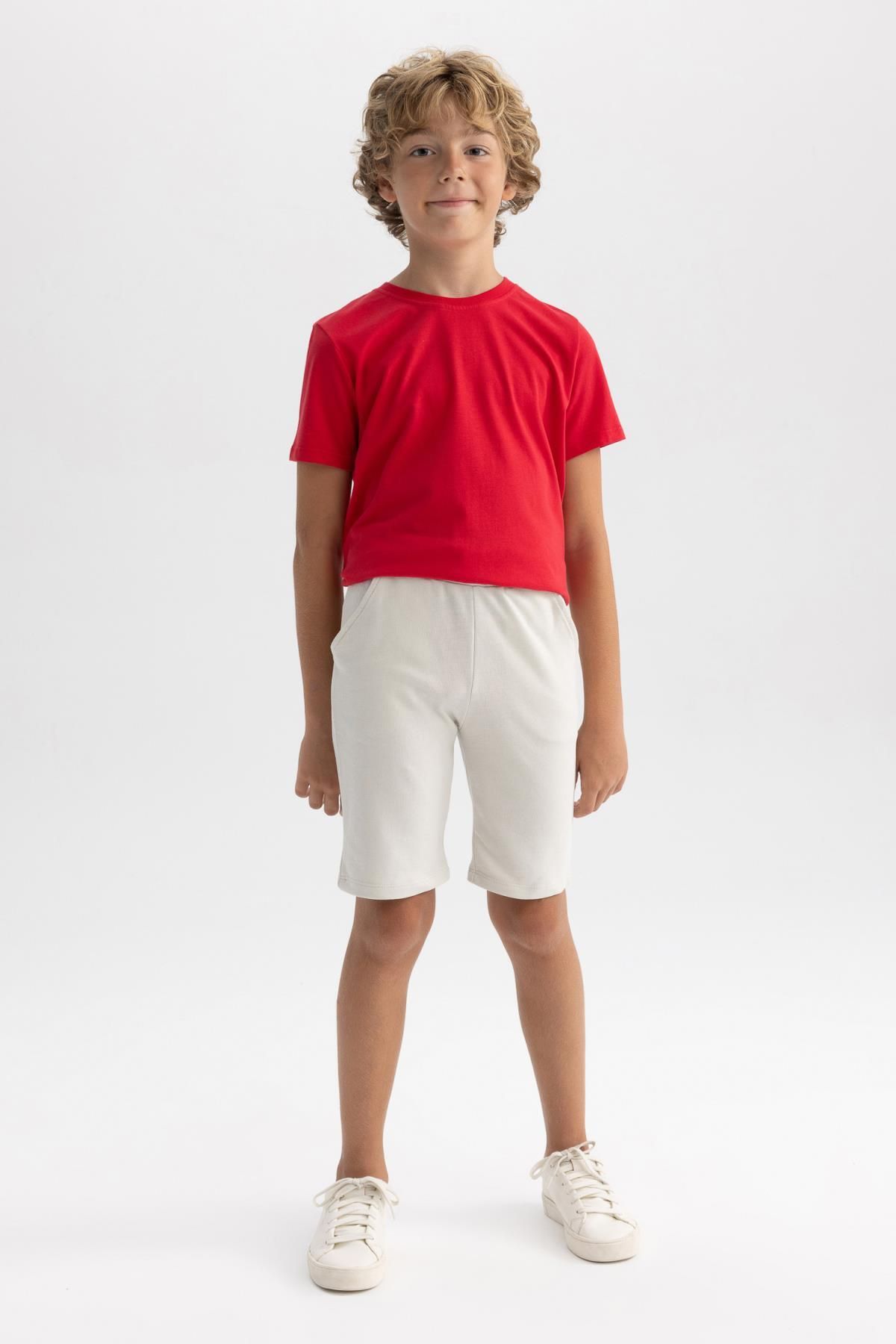 Defacto Erkek Çocuk Regular Fit Sweatshirt Kumaşı Şort