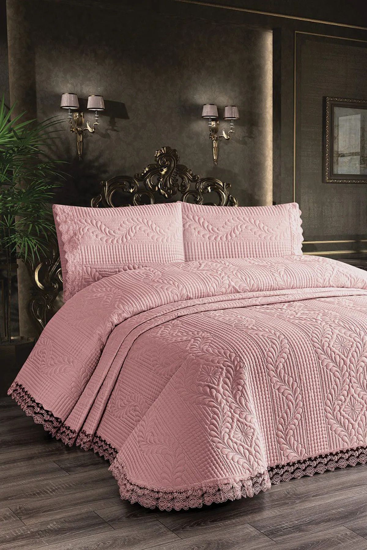 Bella Home Güpürlü Yatak Örtüsü, Çift Kişilik Yatak Örtüsü