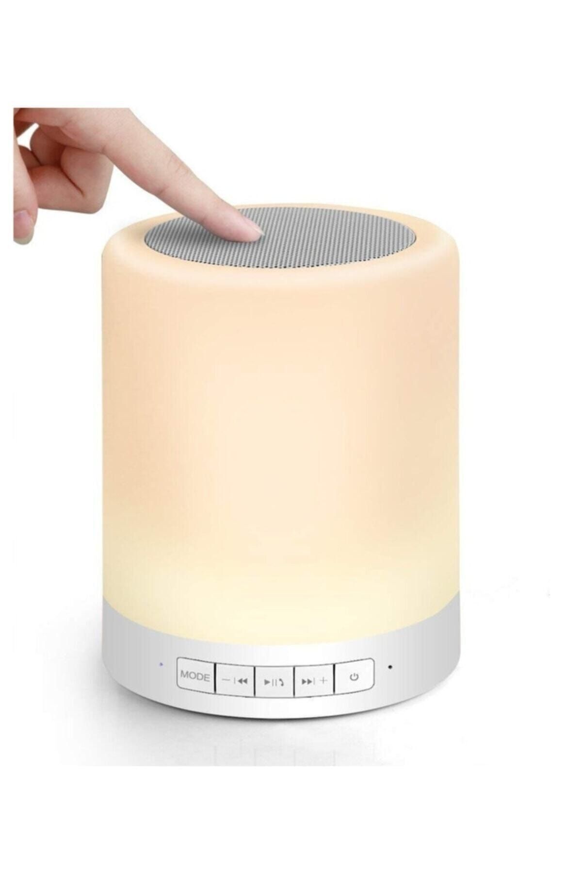 GFUZ Gece Lambası Dokunmatik Lamba Renkli Led Işık Bluetooth Hoparlör Usb Şarj Kablosuz Speaker