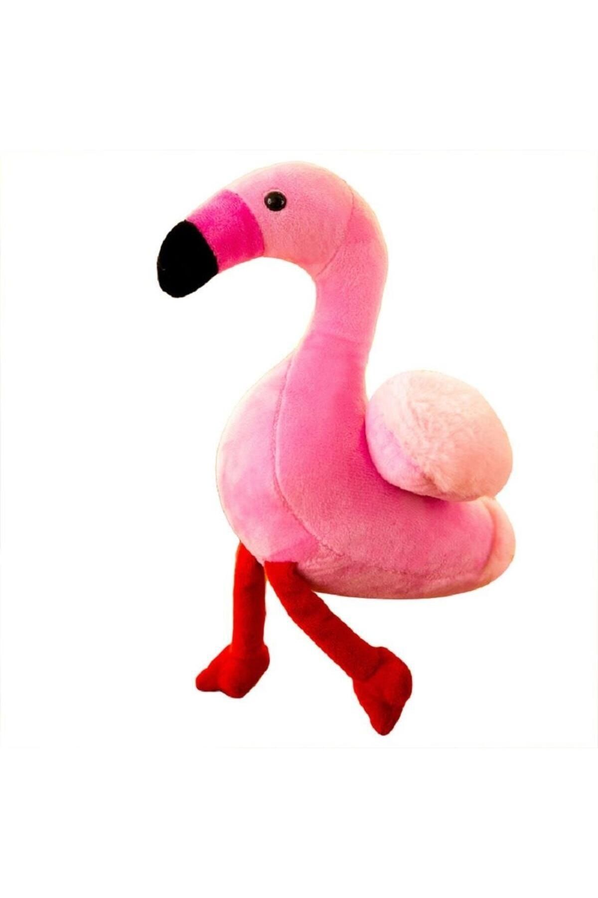 e-life İthal Kumaş Yumuşak Dokulu Hawaii Flamingo Parti Süsleme Peluş Oyuncak Oyun & Uyku Arkadaşı 25 cm.