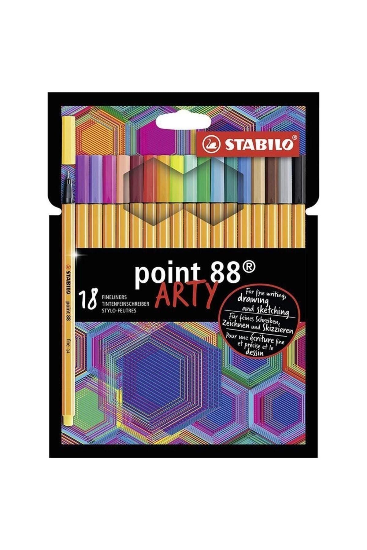 Stabilo Point 88 Arty Ince Keçe Uçlu Kalem Seti 18'li